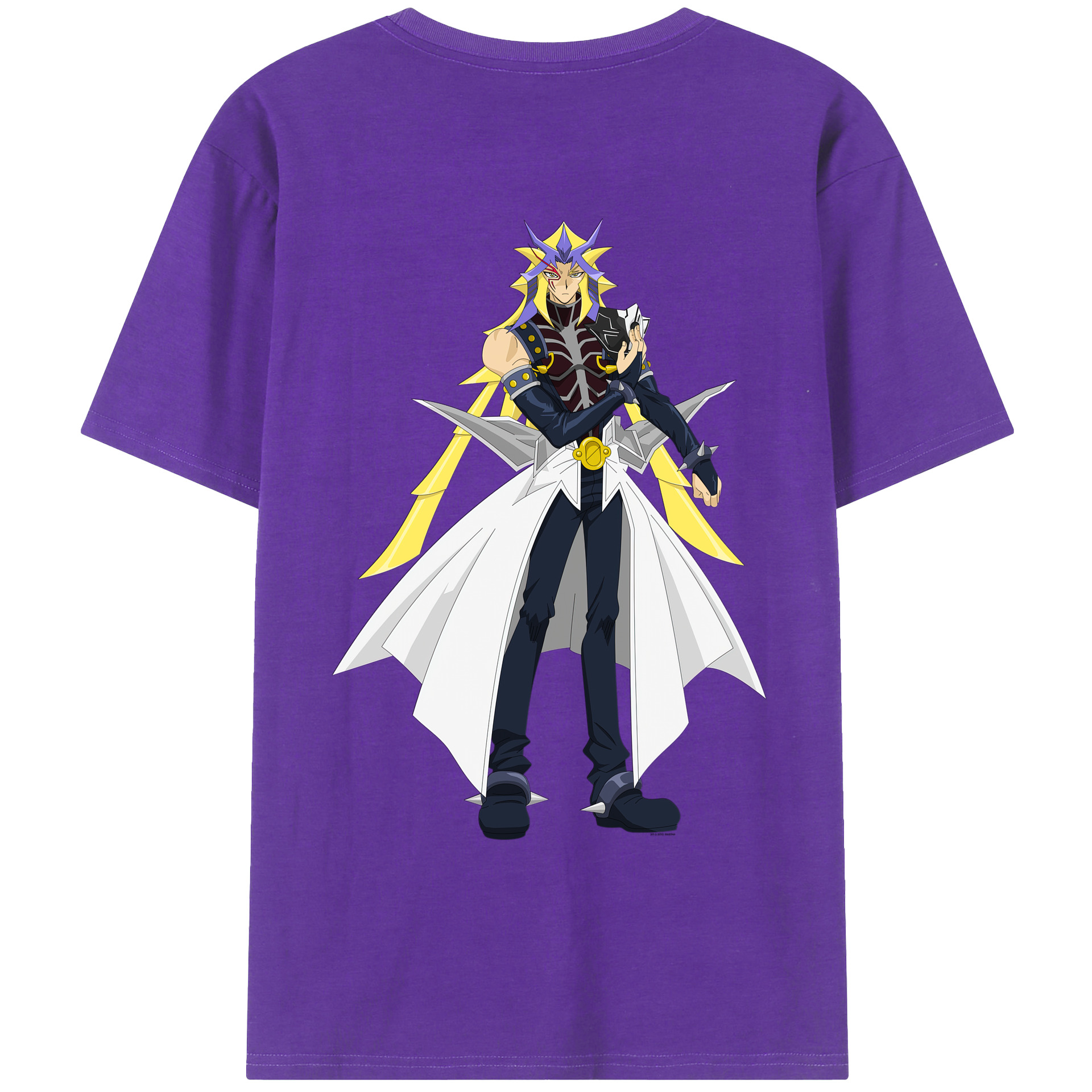 （画像用） 遊☆戯☆王 Yu-Gi-Oh! 綿100％ メンズ半袖Tシャツ（バックプリント） 通気性