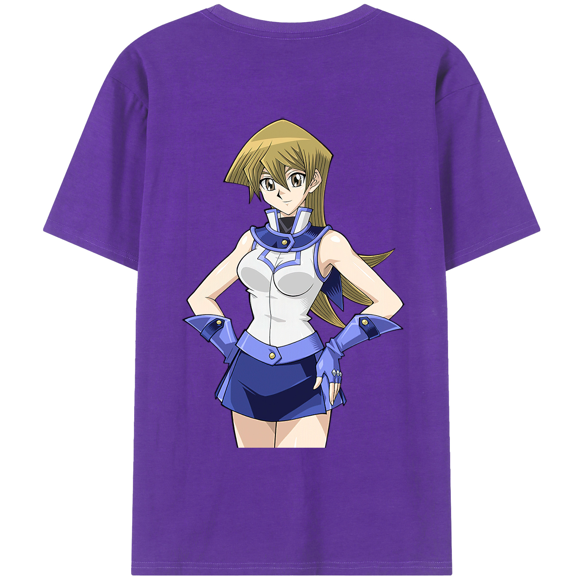（画像用） 遊☆戯☆王 Yu-Gi-Oh! 綿100％ メンズ半袖Tシャツ（バックプリント） 通気性