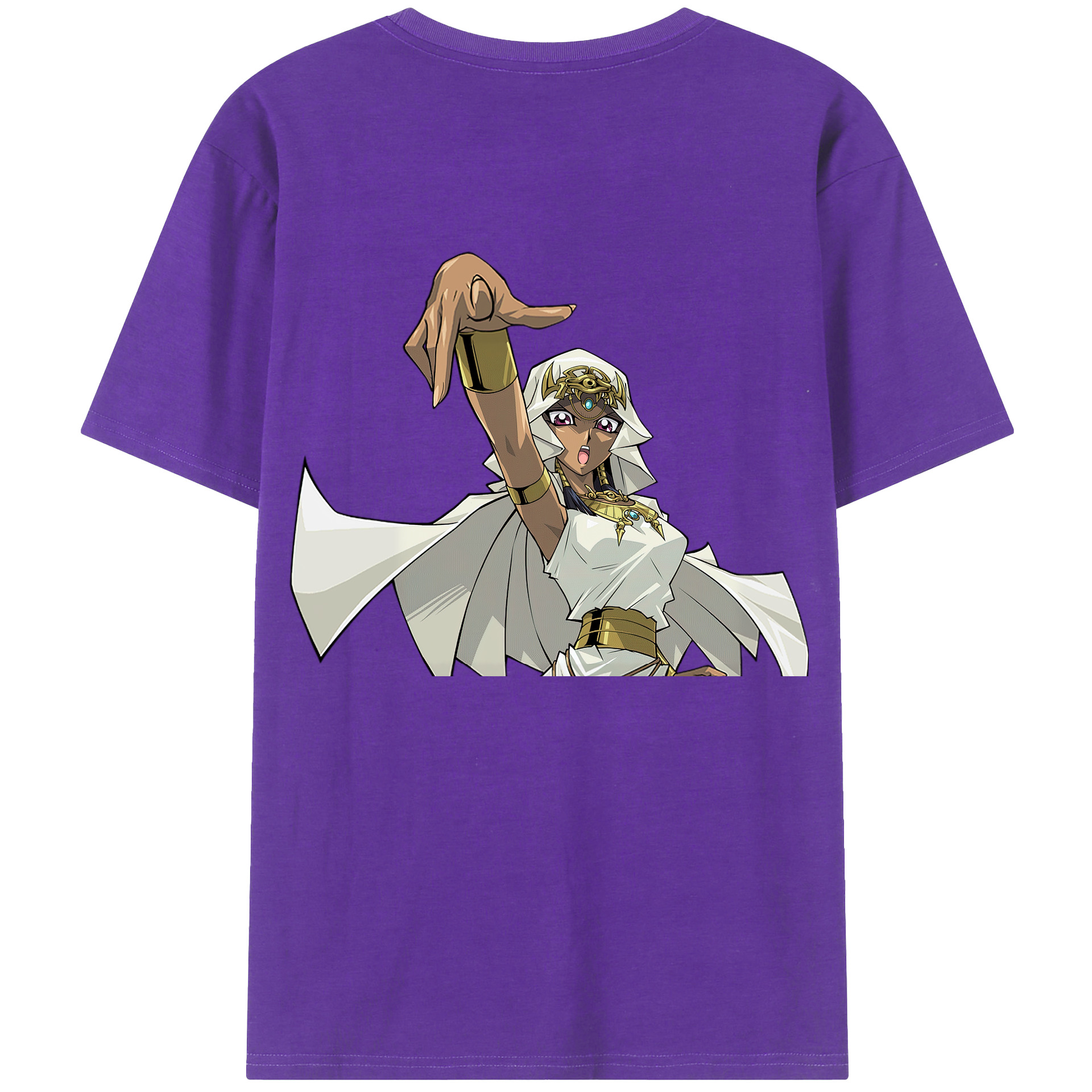 （画像用） 遊☆戯☆王 Yu-Gi-Oh! 綿100％ メンズ半袖Tシャツ（バックプリント） 通気性