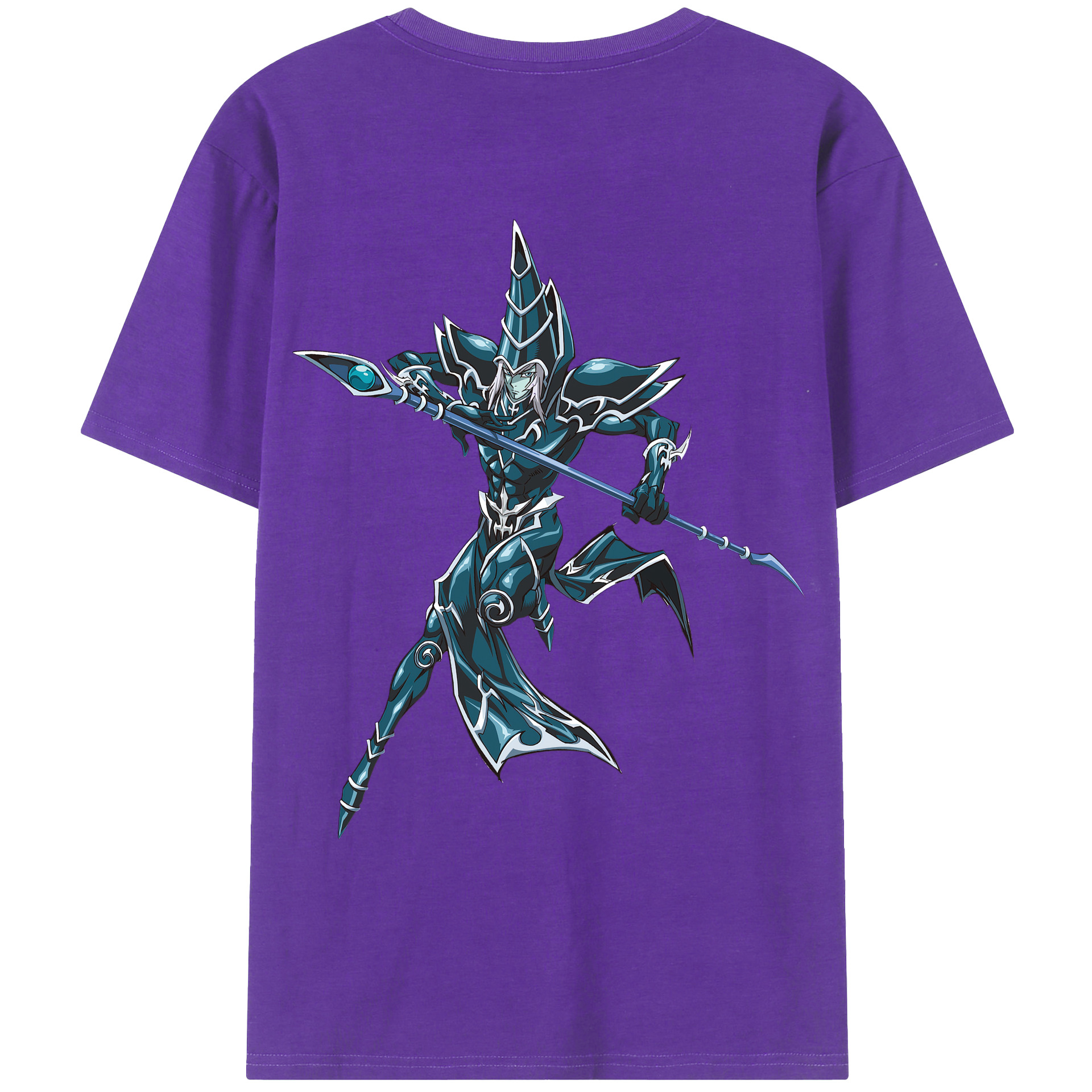 （画像用） 遊☆戯☆王 Yu-Gi-Oh! 綿100％ メンズ半袖Tシャツ（バックプリント） 通気性