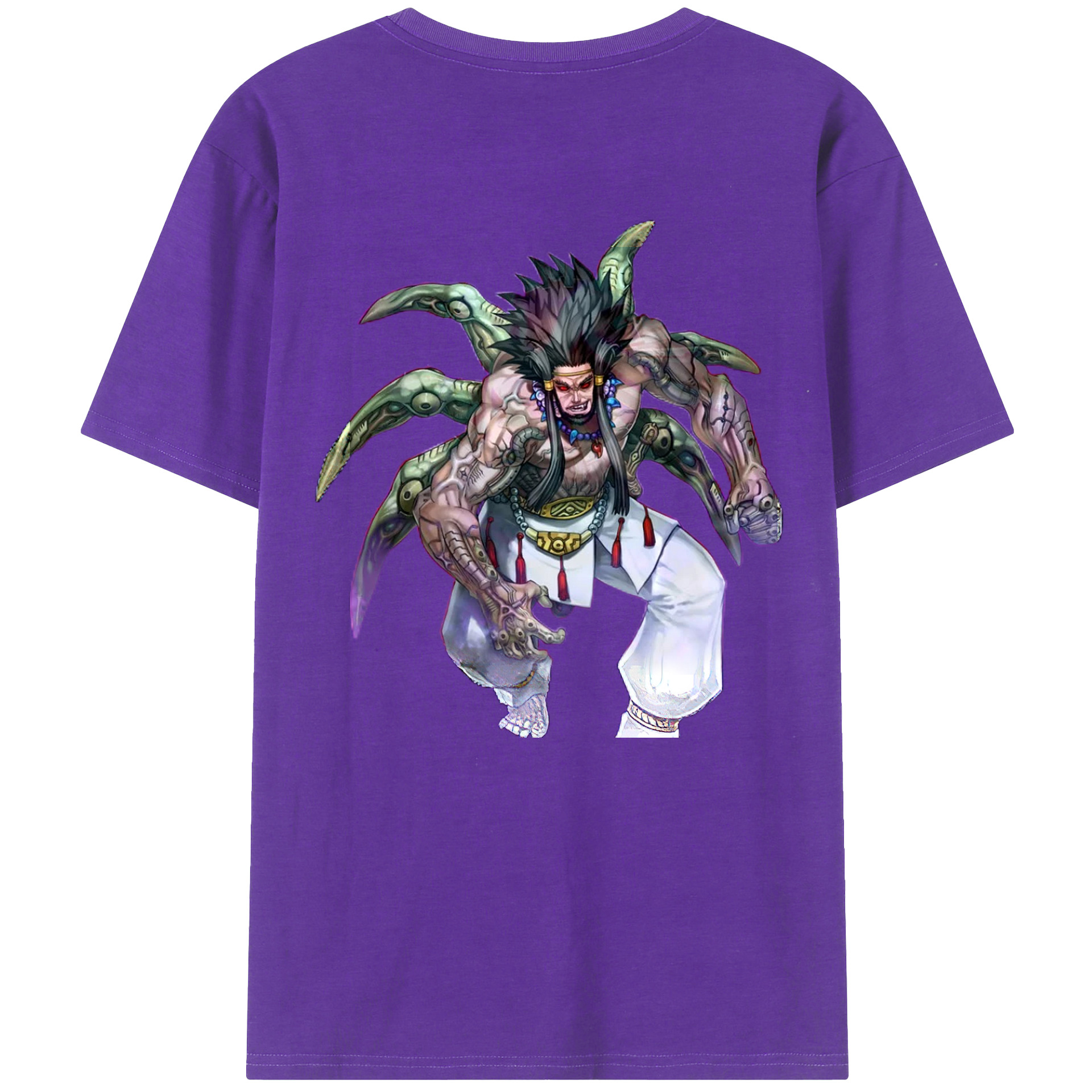 （画像用） 遊☆戯☆王 Yu-Gi-Oh! 綿100％ メンズ半袖Tシャツ（バックプリント） 通気性