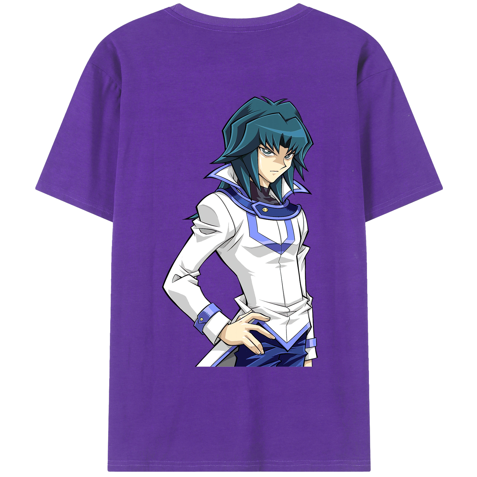 （画像用） 遊☆戯☆王 Yu-Gi-Oh! 綿100％ メンズ半袖Tシャツ（バックプリント） 通気性