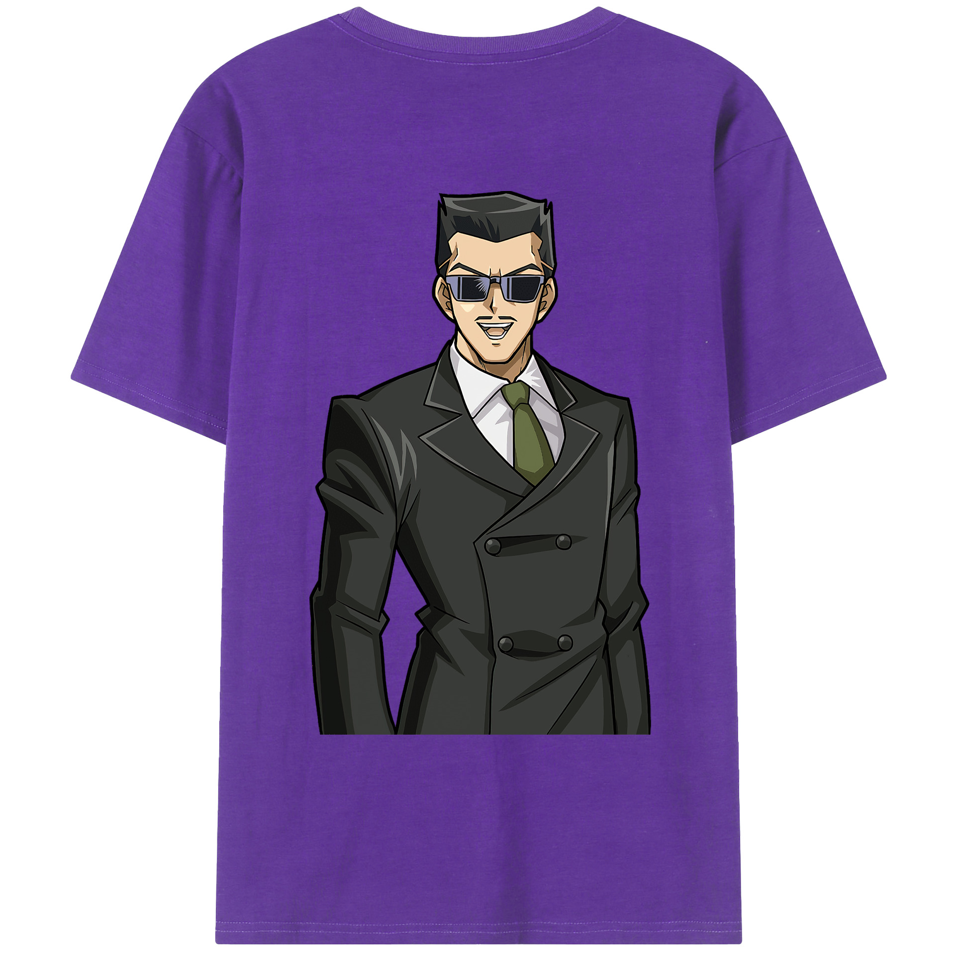 （画像用） 遊☆戯☆王 Yu-Gi-Oh! 綿100％ メンズ半袖Tシャツ（バックプリント） 通気性