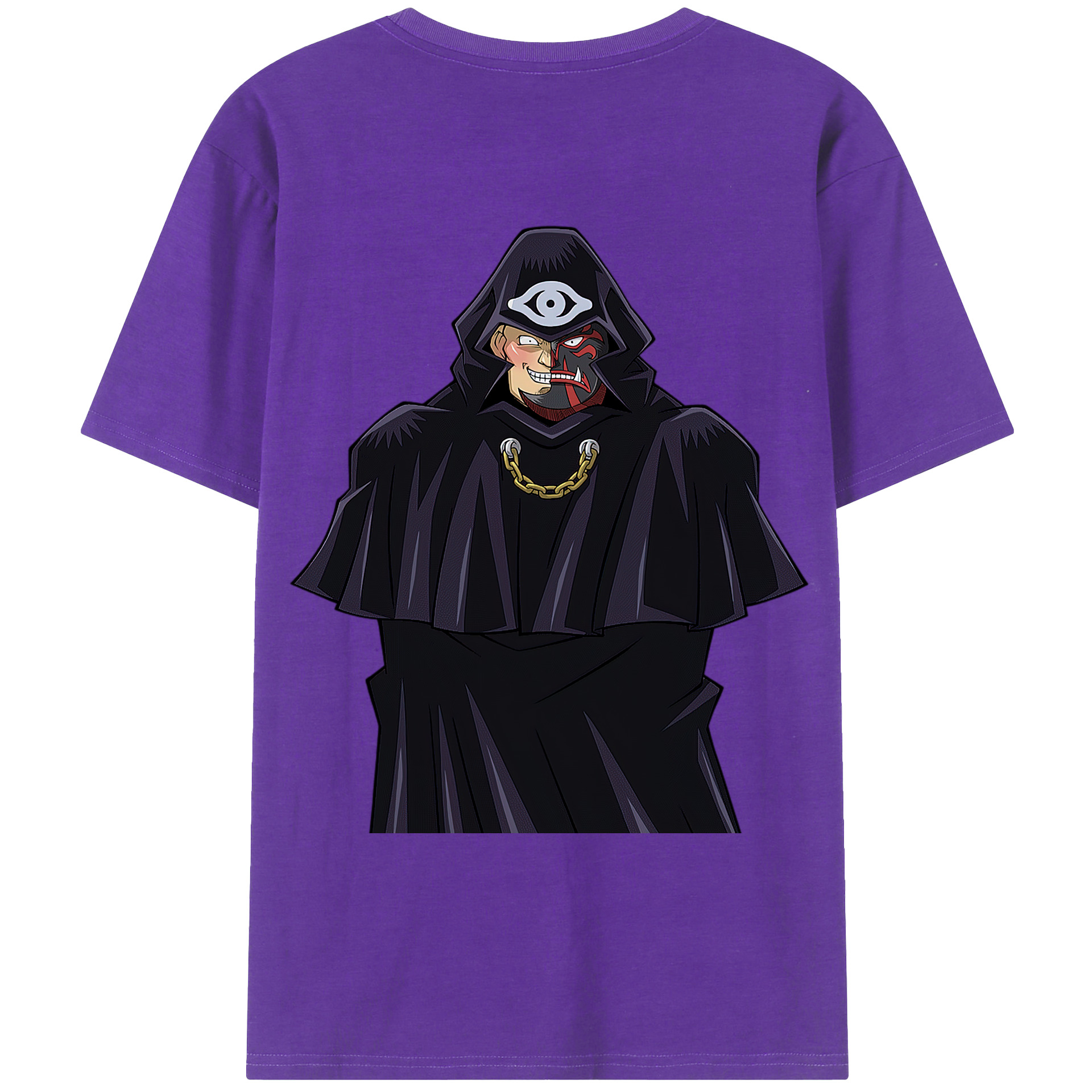 （画像用） 遊☆戯☆王 Yu-Gi-Oh! 綿100％ メンズ半袖Tシャツ（バックプリント） 通気性
