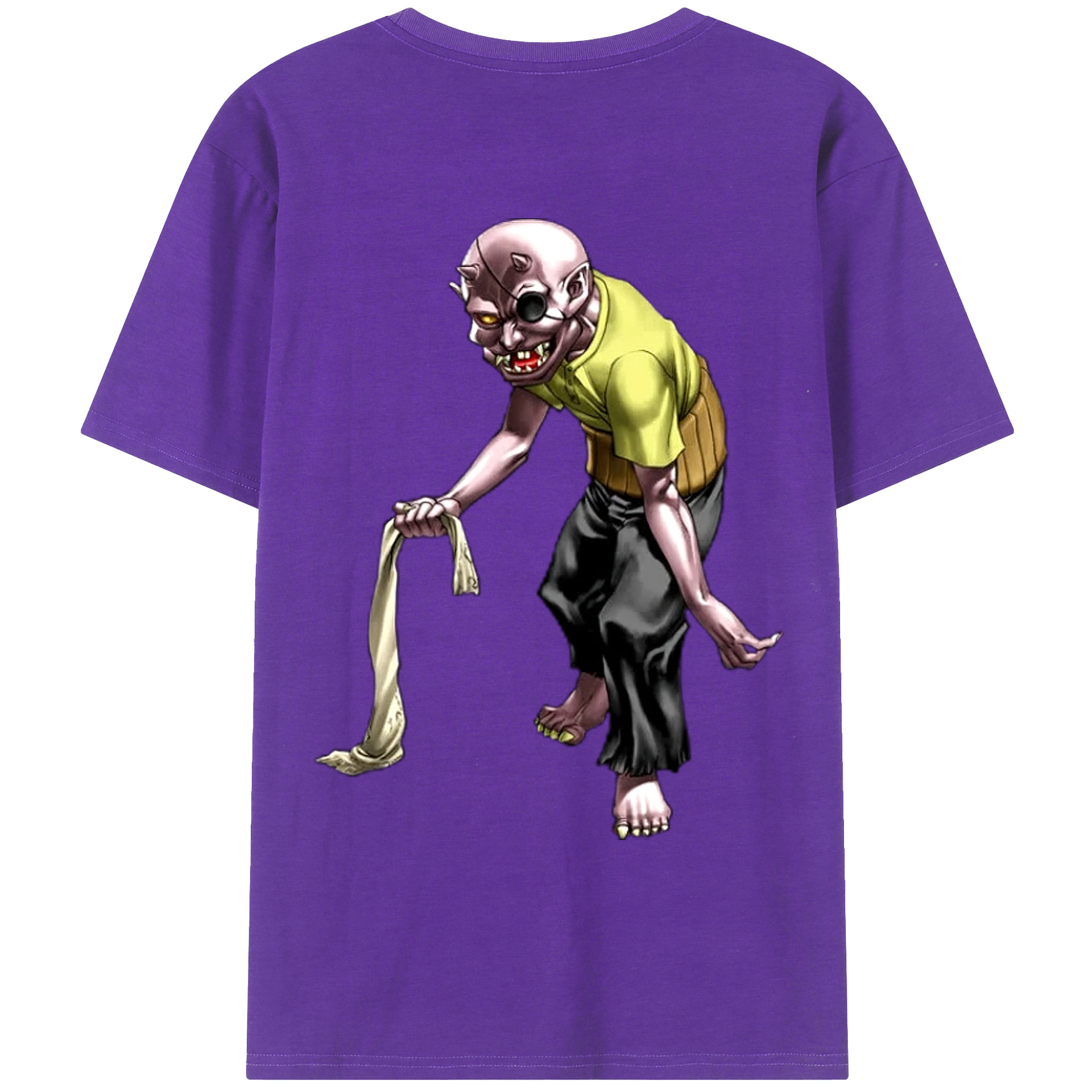 （画像用） 遊☆戯☆王 Yu-Gi-Oh! 綿100％ メンズ半袖Tシャツ（バックプリント） 通気性
