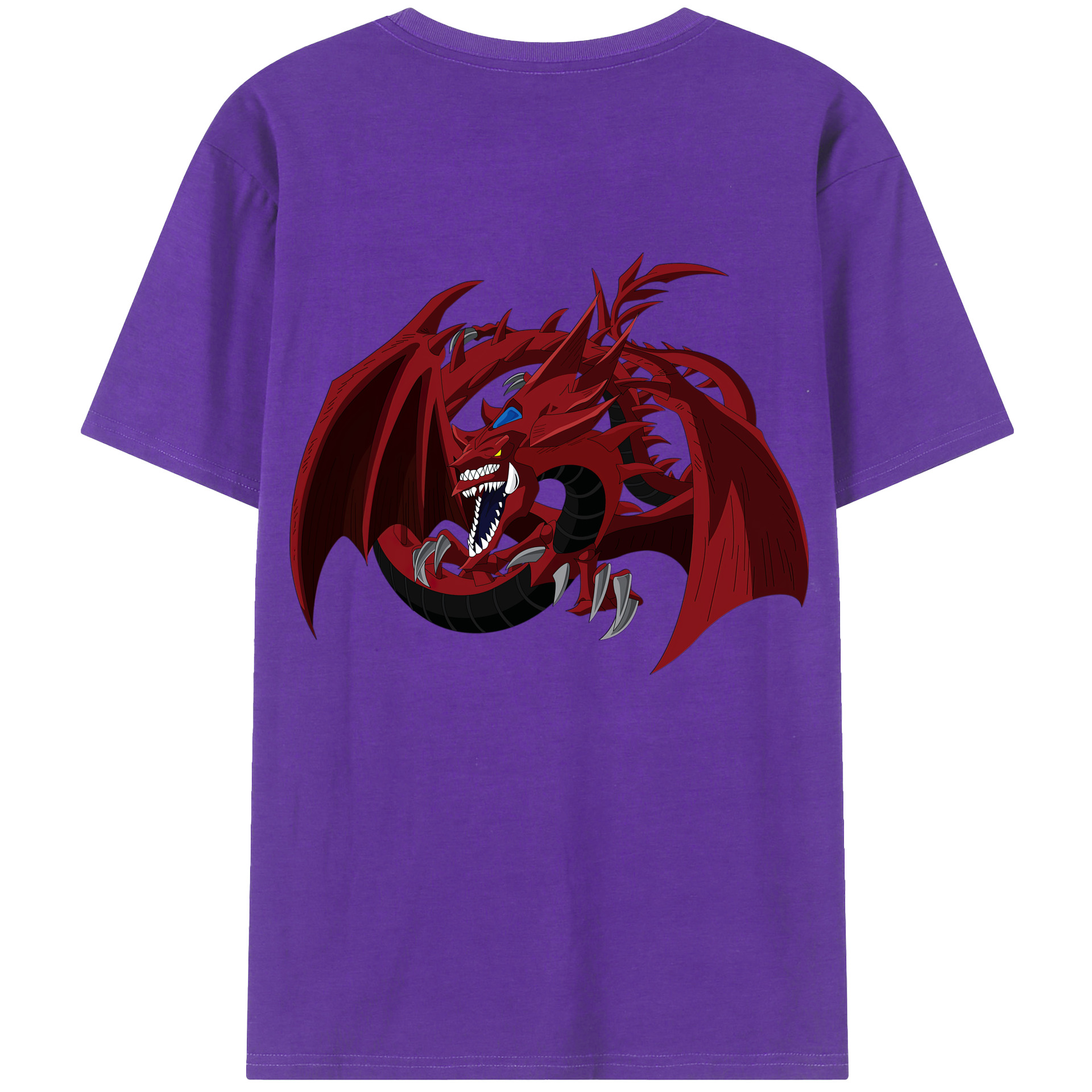 （画像用） 遊☆戯☆王 Yu-Gi-Oh! 綿100％ メンズ半袖Tシャツ（バックプリント） 通気性