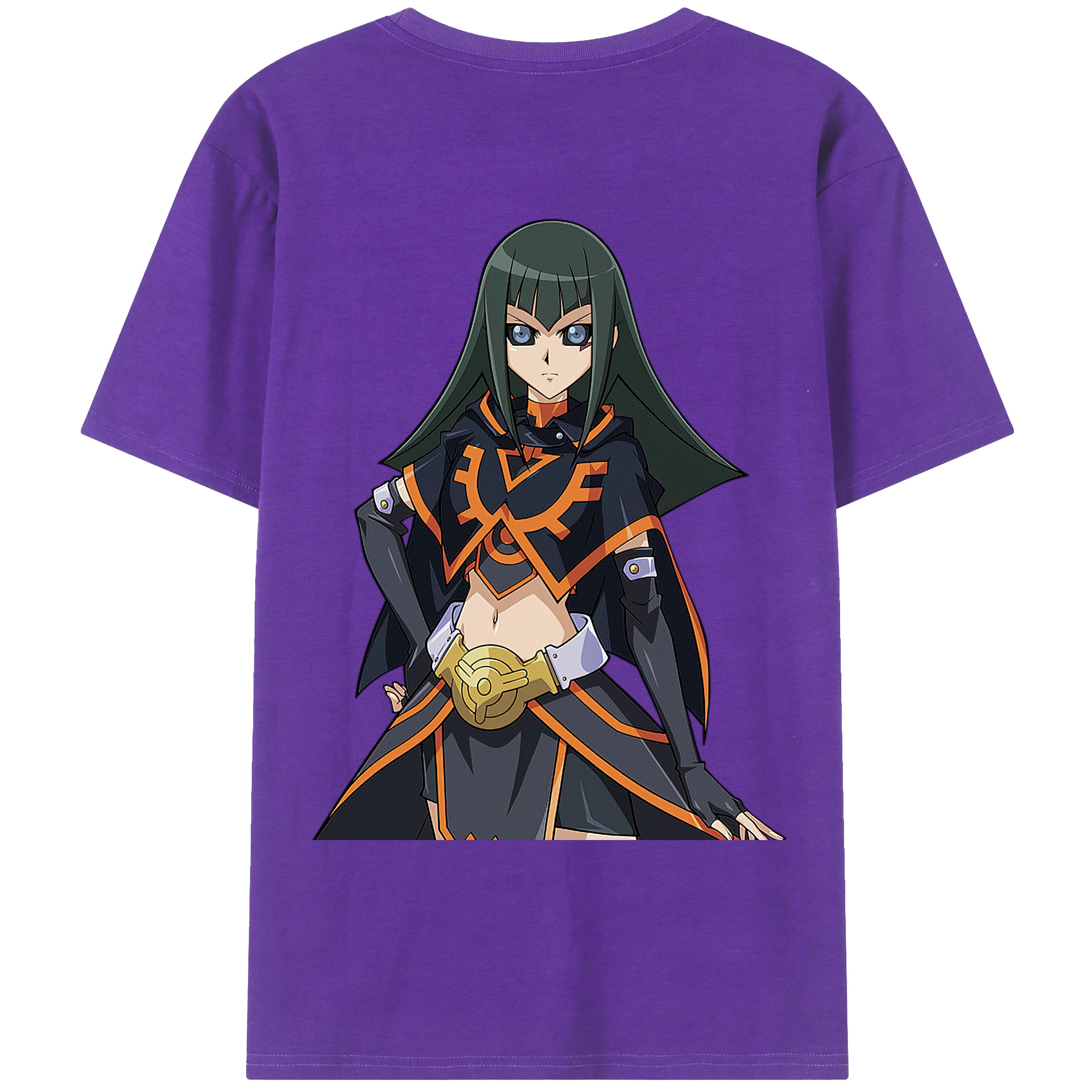 （画像用） 遊☆戯☆王 Yu-Gi-Oh! 綿100％ メンズ半袖Tシャツ（バックプリント） 通気性