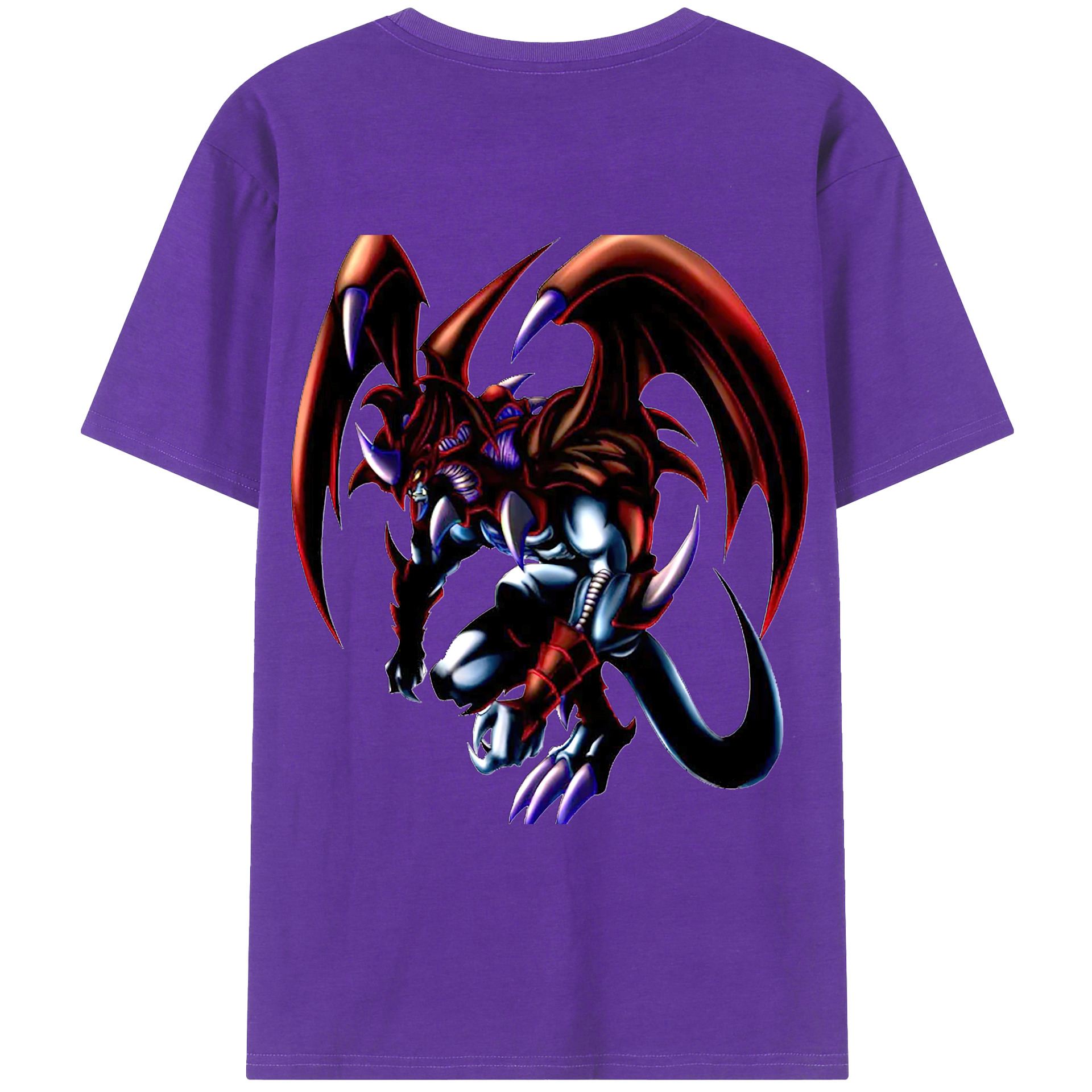 （画像用） 遊☆戯☆王 Yu-Gi-Oh! 綿100％ メンズ半袖Tシャツ（バックプリント） 通気性