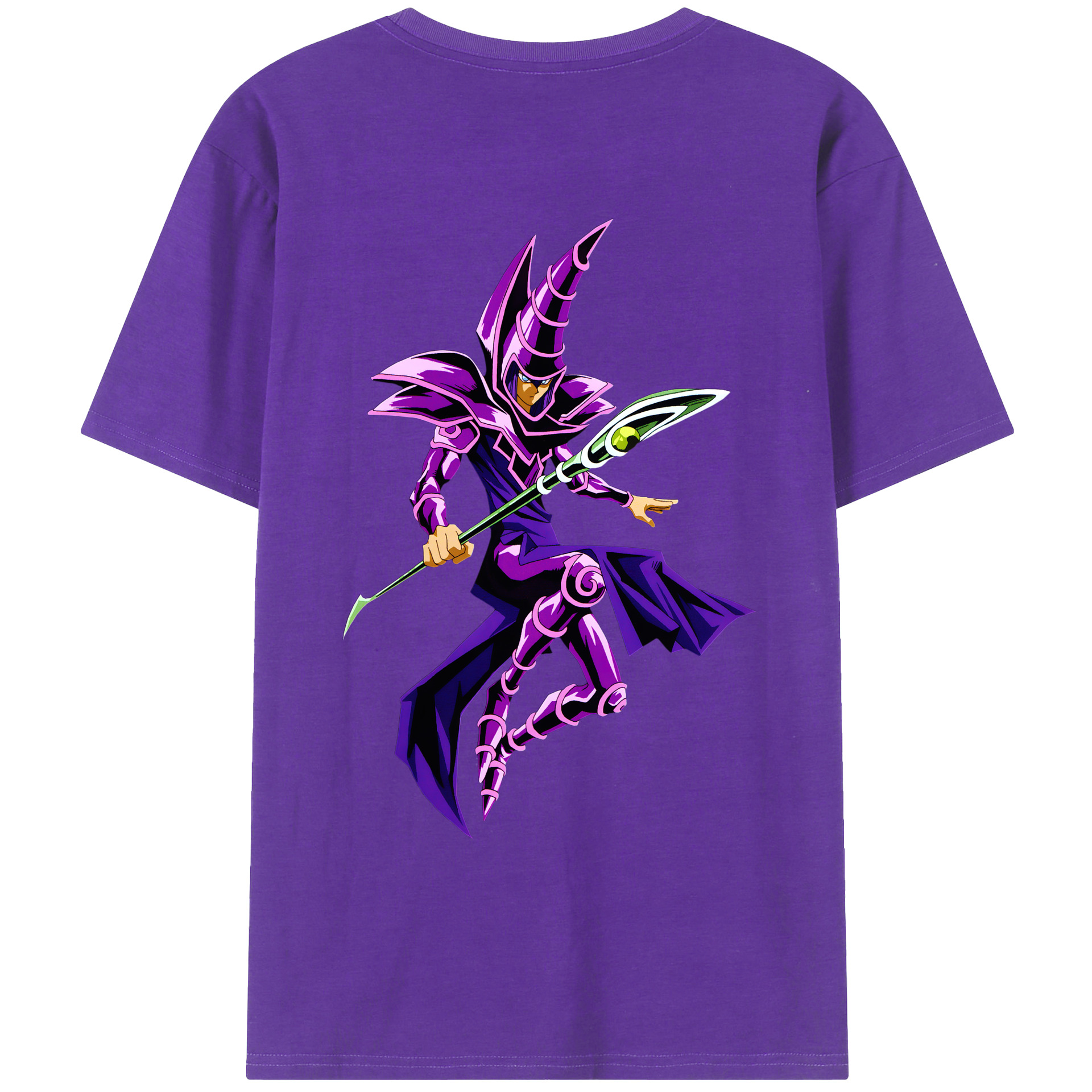 （画像用） 遊☆戯☆王 Yu-Gi-Oh! 綿100％ メンズ半袖Tシャツ（バックプリント） 通気性