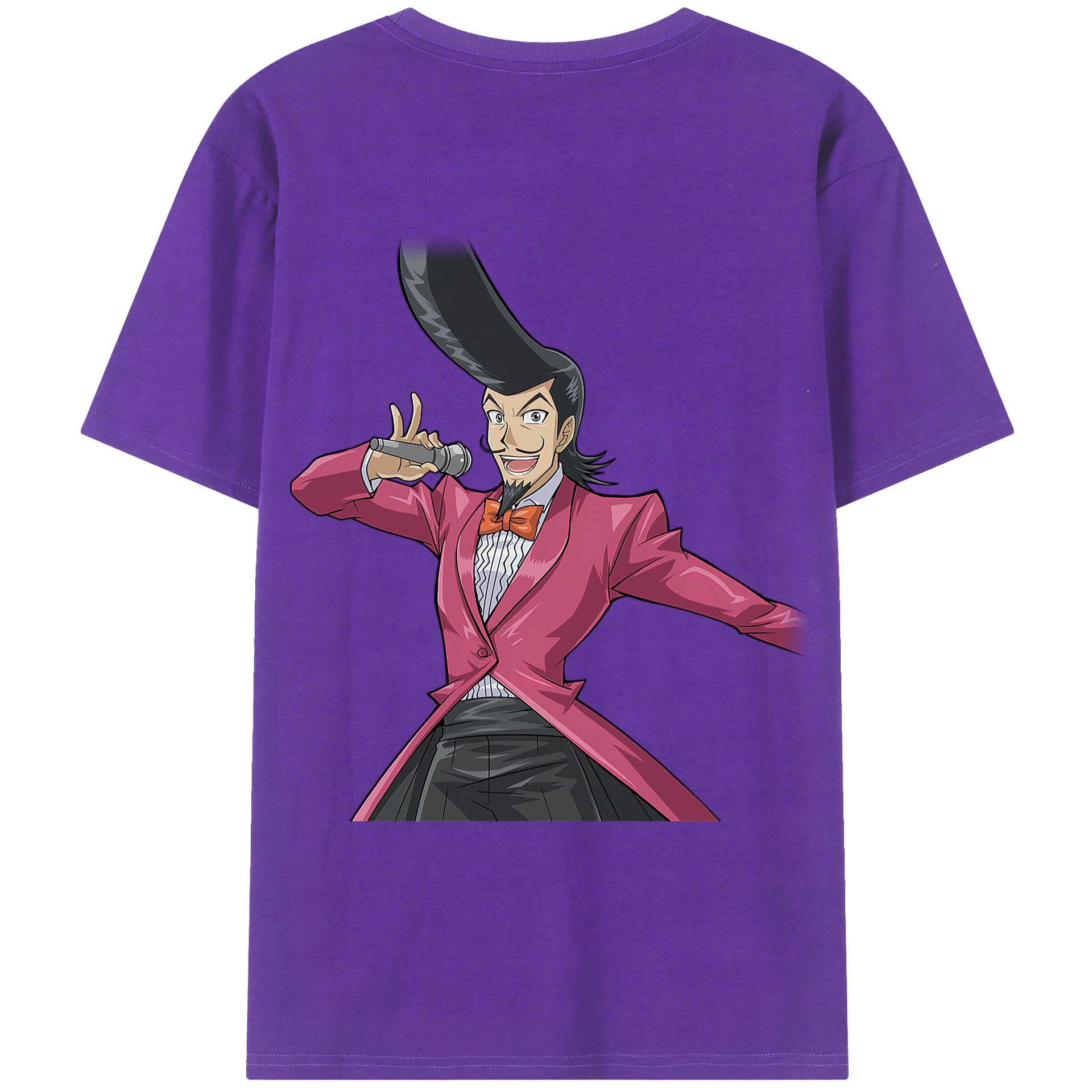 （画像用） 遊☆戯☆王 Yu-Gi-Oh! 綿100％ メンズ半袖Tシャツ（バックプリント） 通気性