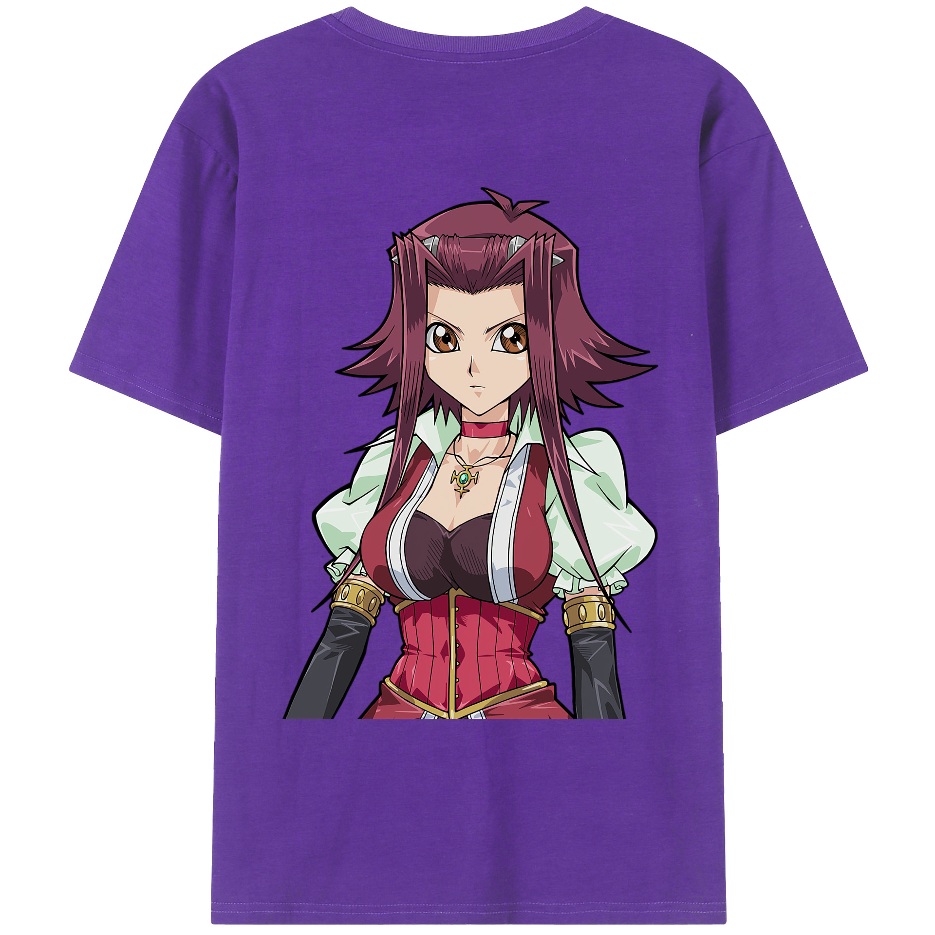 （画像用） 遊☆戯☆王 Yu-Gi-Oh! 綿100％ メンズ半袖Tシャツ（バックプリント） 通気性