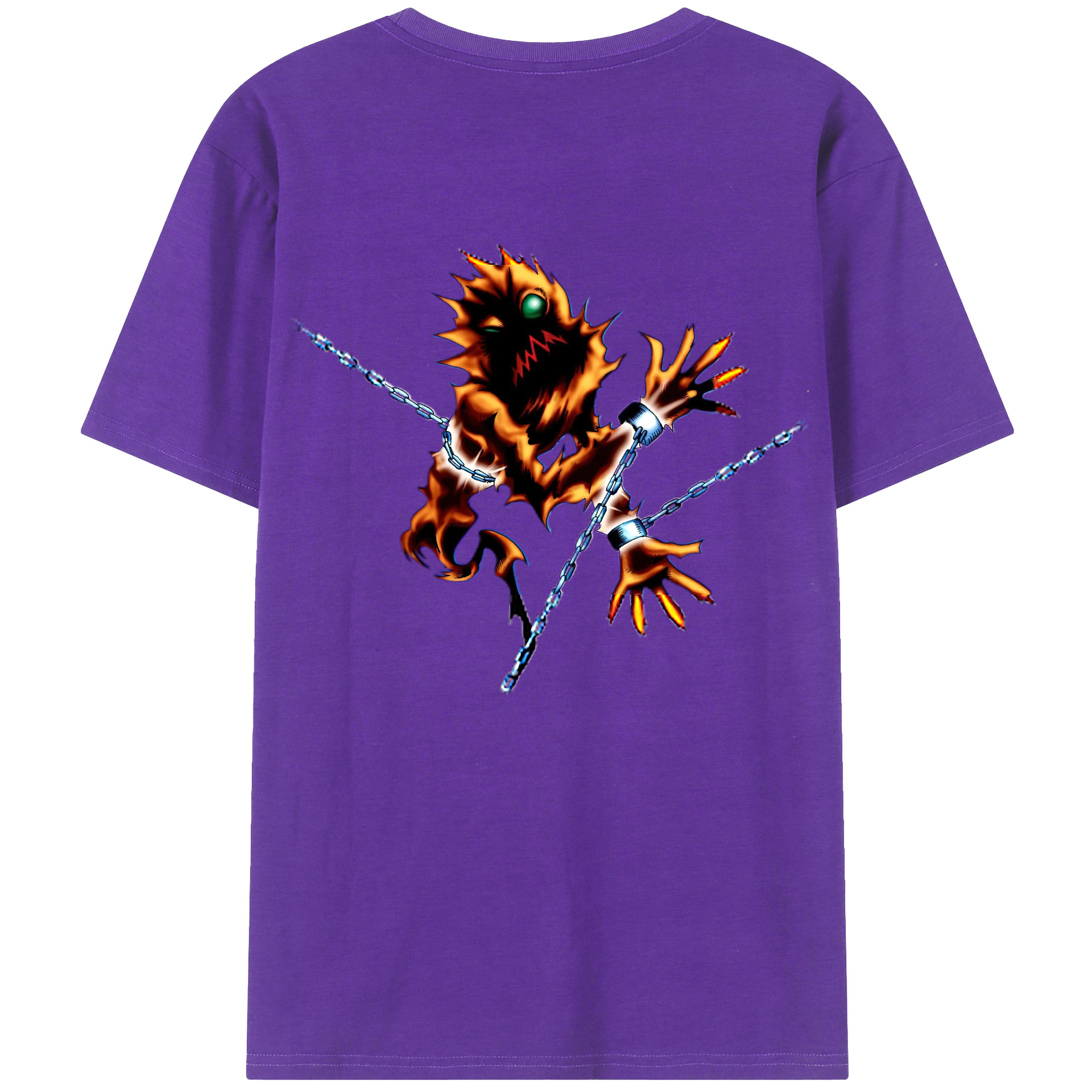 （画像用） 遊☆戯☆王 Yu-Gi-Oh! 綿100％ メンズ半袖Tシャツ（バックプリント） 通気性