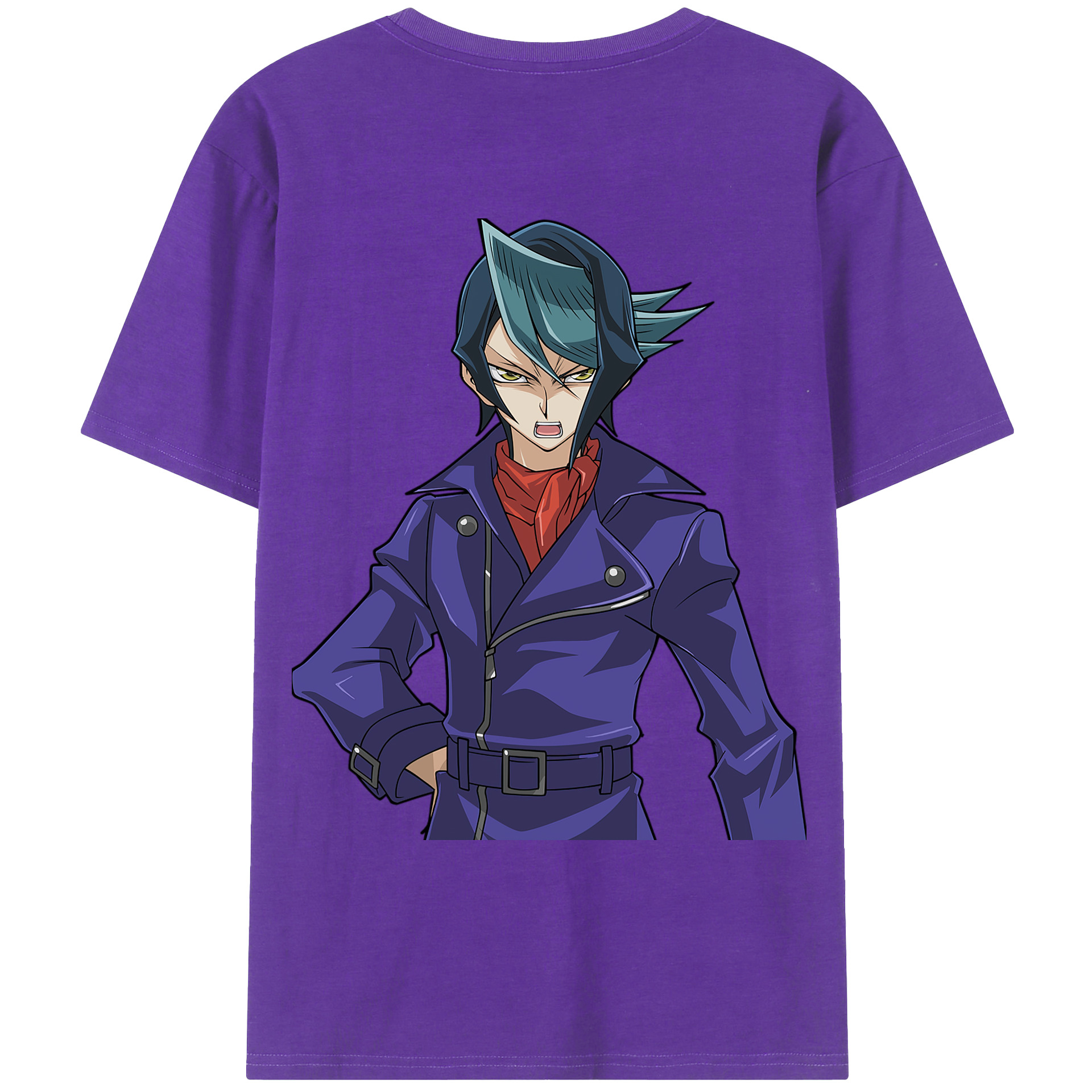 （画像用） 遊☆戯☆王 Yu-Gi-Oh! 綿100％ メンズ半袖Tシャツ（バックプリント） 通気性
