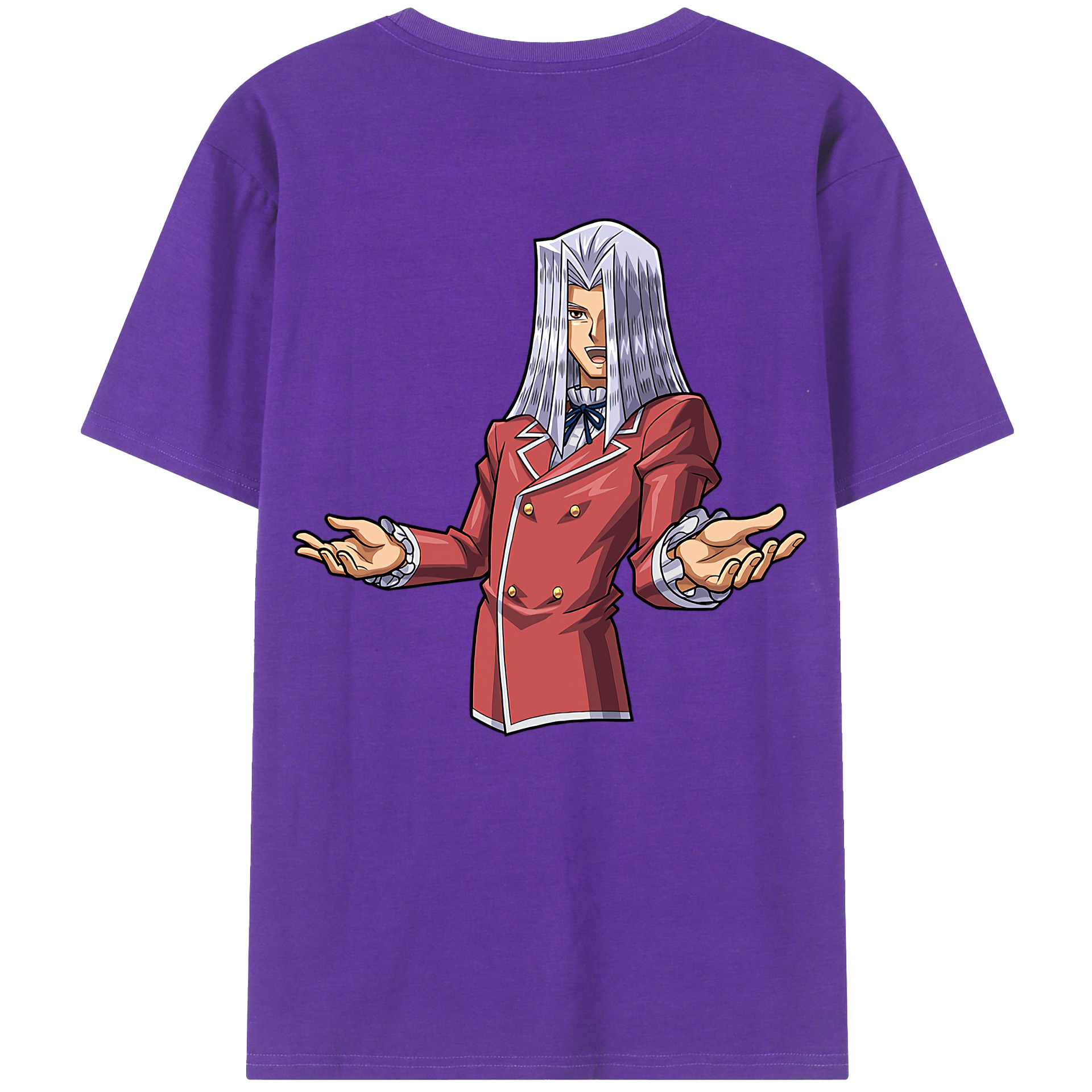 （画像用） 遊☆戯☆王 Yu-Gi-Oh! 綿100％ メンズ半袖Tシャツ（バックプリント） 通気性