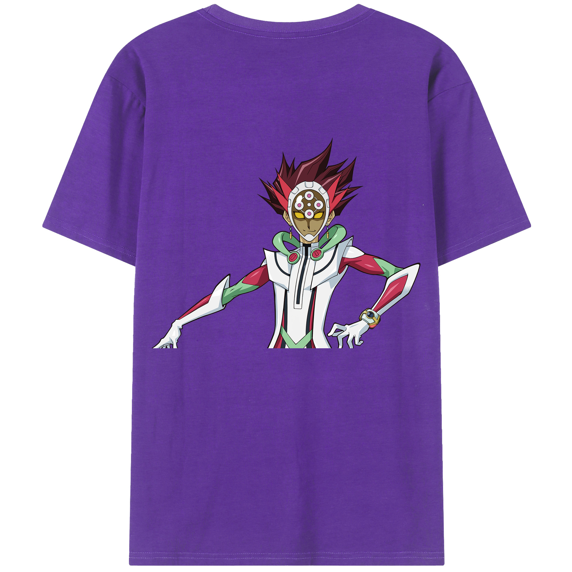 （画像用） 遊☆戯☆王 Yu-Gi-Oh! 綿100％ メンズ半袖Tシャツ（バックプリント） 通気性
