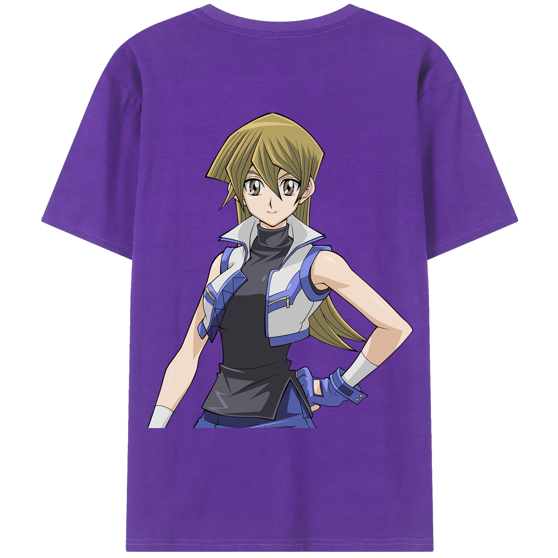 （画像用） 遊☆戯☆王 Yu-Gi-Oh! 綿100％ メンズ半袖Tシャツ（バックプリント） 通気性