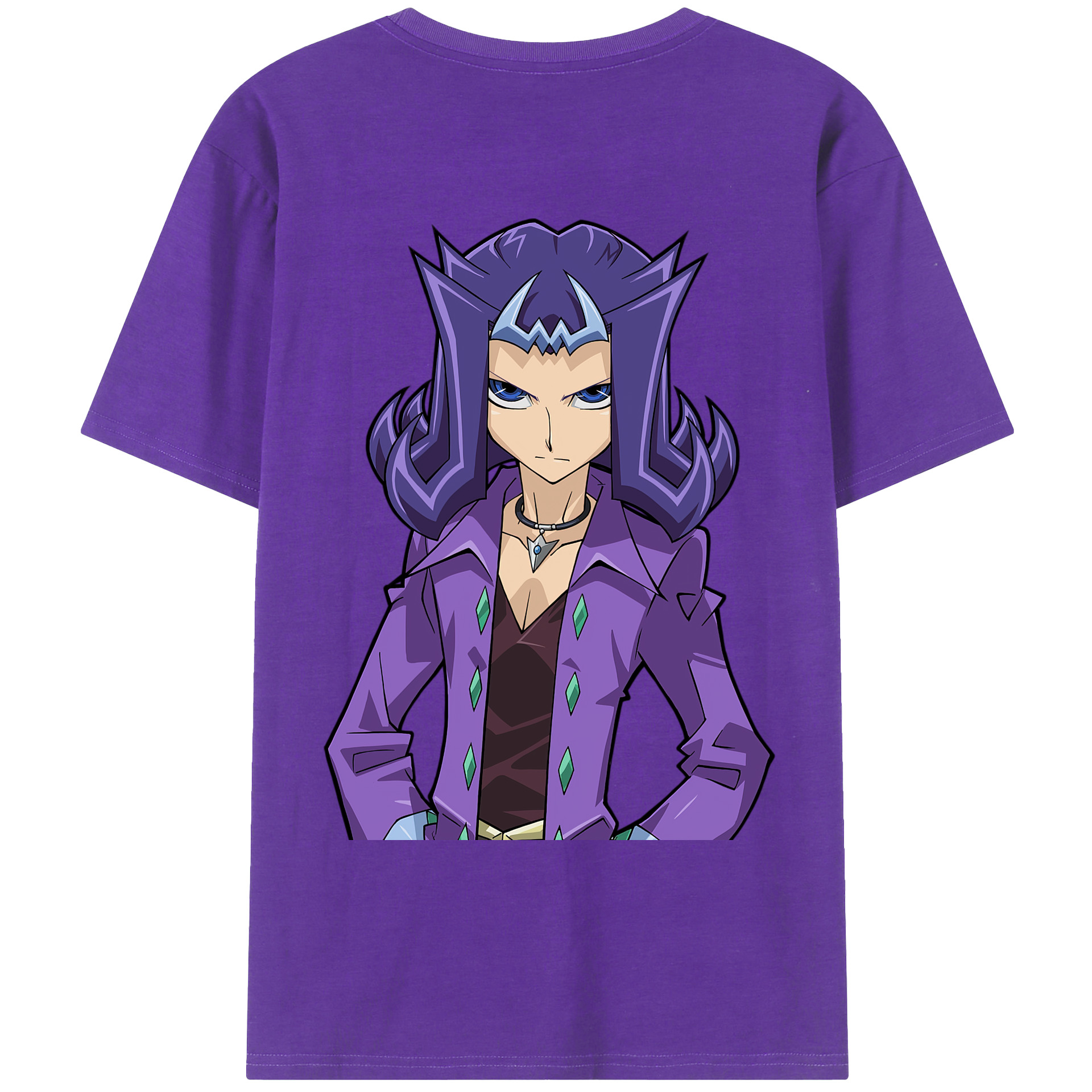 （画像用） 遊☆戯☆王 Yu-Gi-Oh! 綿100％ メンズ半袖Tシャツ（バックプリント） 通気性