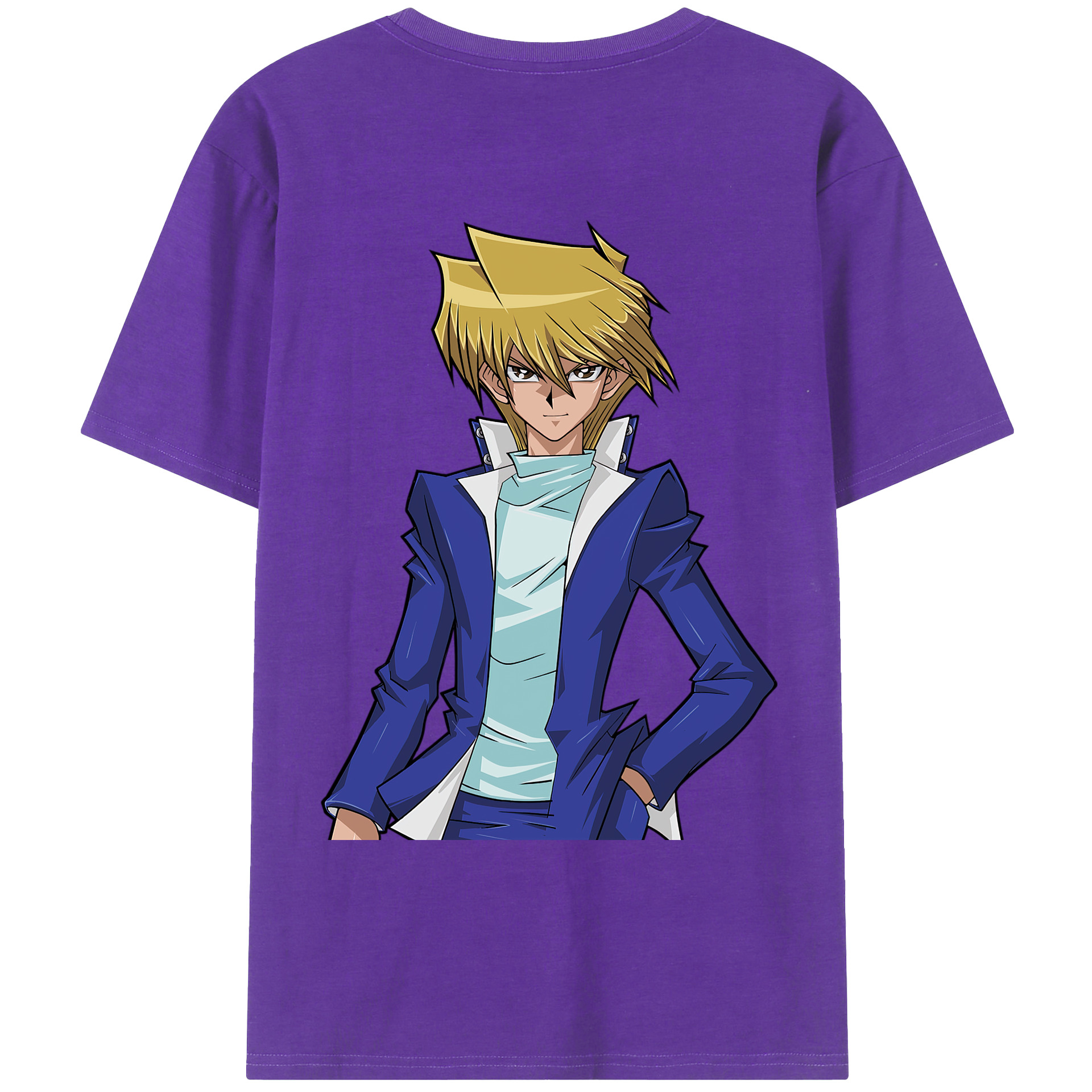 （画像用） 遊☆戯☆王 Yu-Gi-Oh! 綿100％ メンズ半袖Tシャツ（バックプリント） 通気性