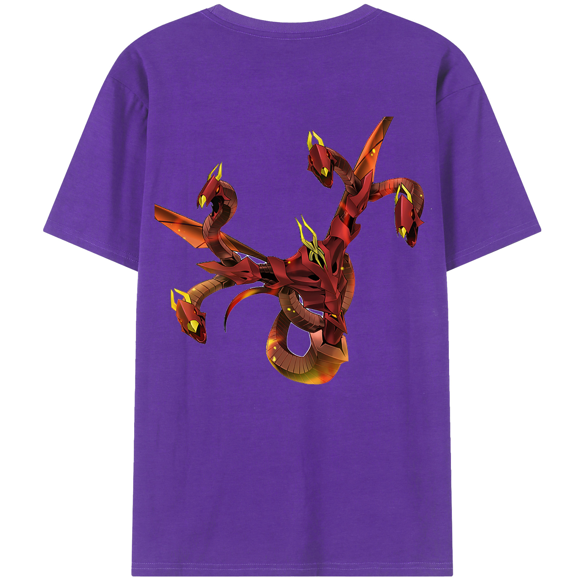 （画像用） 遊☆戯☆王 Yu-Gi-Oh! 綿100％ メンズ半袖Tシャツ（バックプリント） 通気性