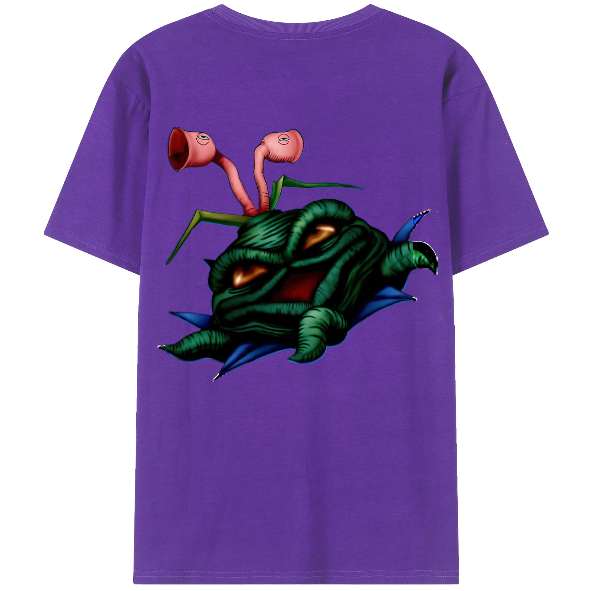 （画像用） 遊☆戯☆王 Yu-Gi-Oh! 綿100％ メンズ半袖Tシャツ（バックプリント） 通気性