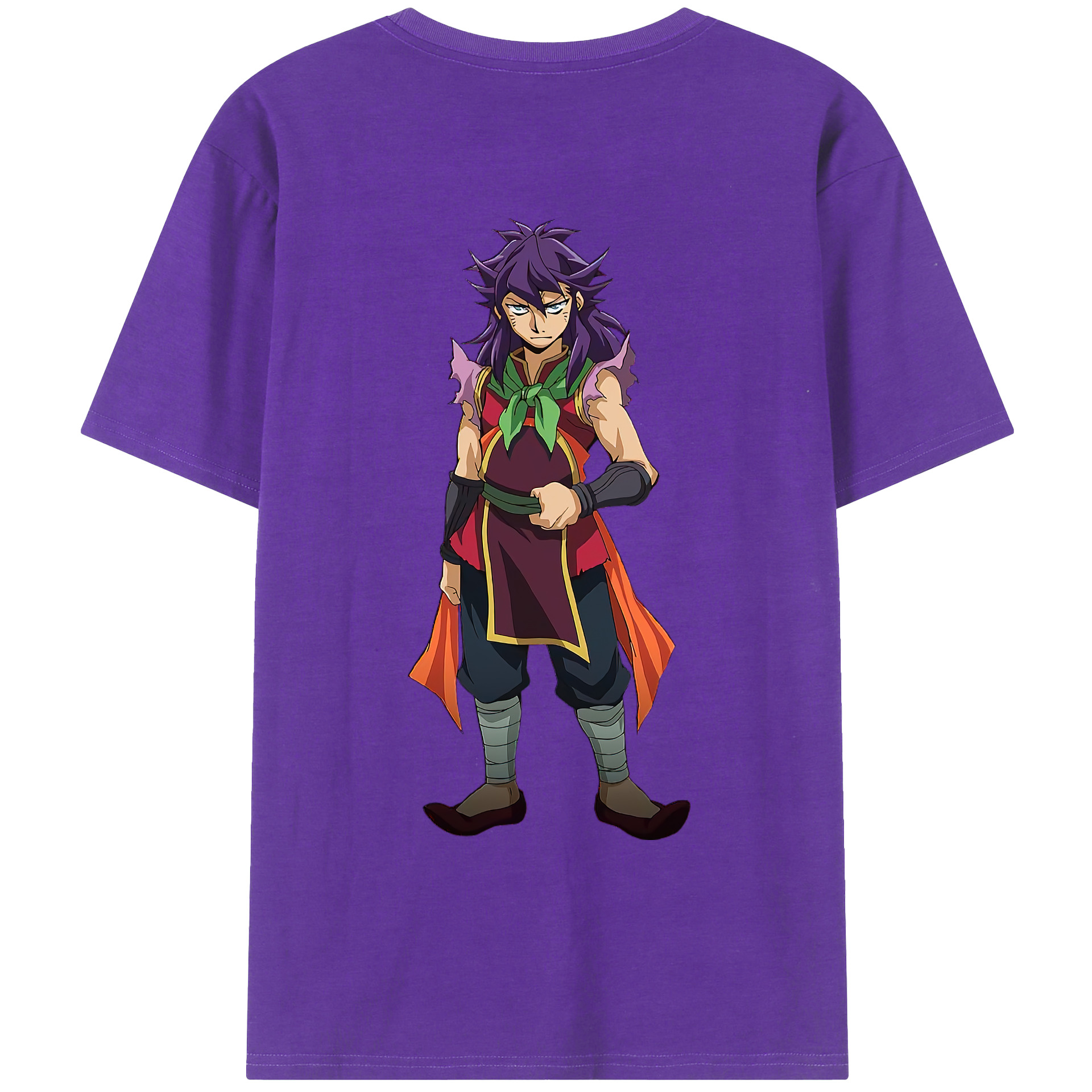 （画像用） 遊☆戯☆王 Yu-Gi-Oh! 綿100％ メンズ半袖Tシャツ（バックプリント） 通気性