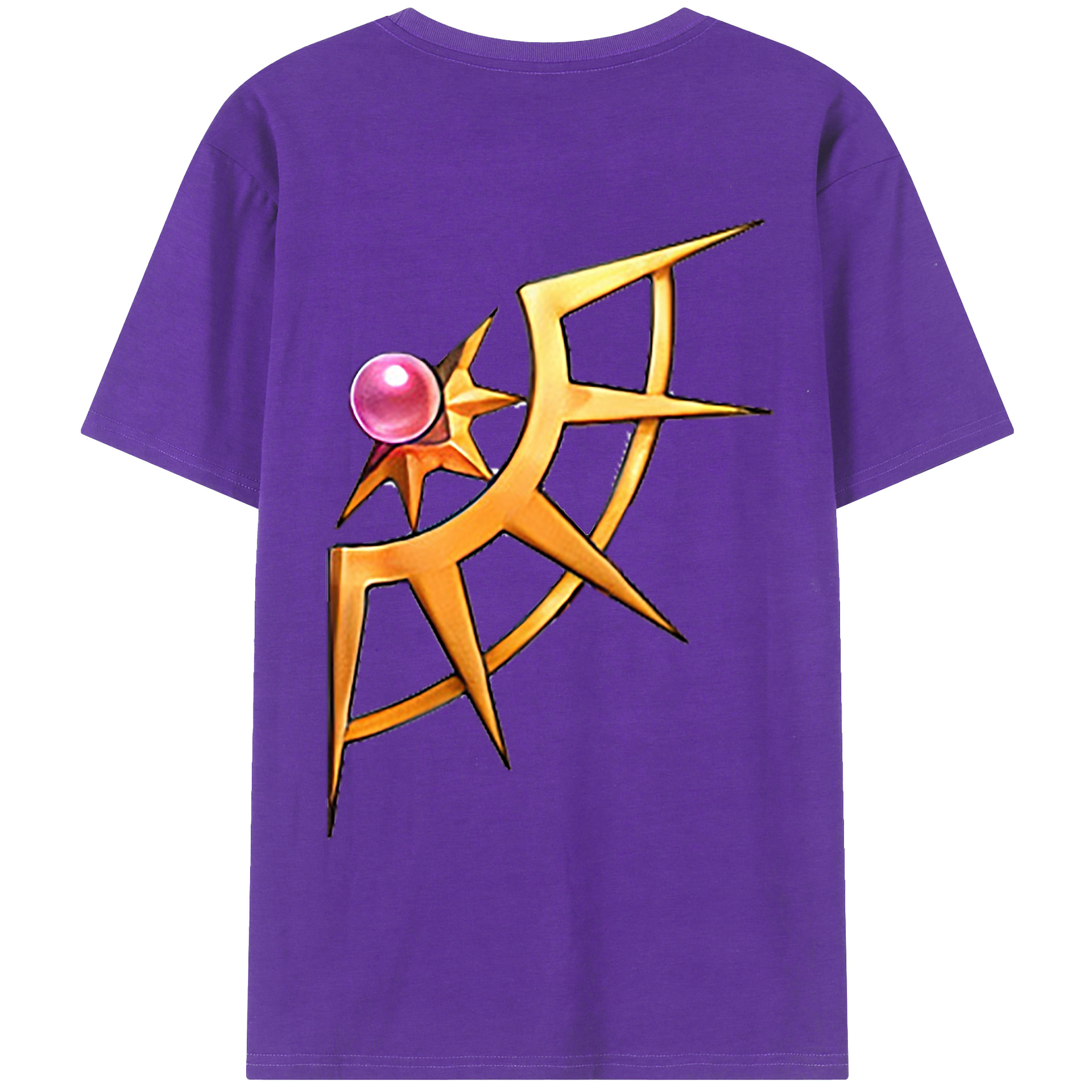 （画像用） 遊☆戯☆王 Yu-Gi-Oh! 綿100％ メンズ半袖Tシャツ（バックプリント） 通気性