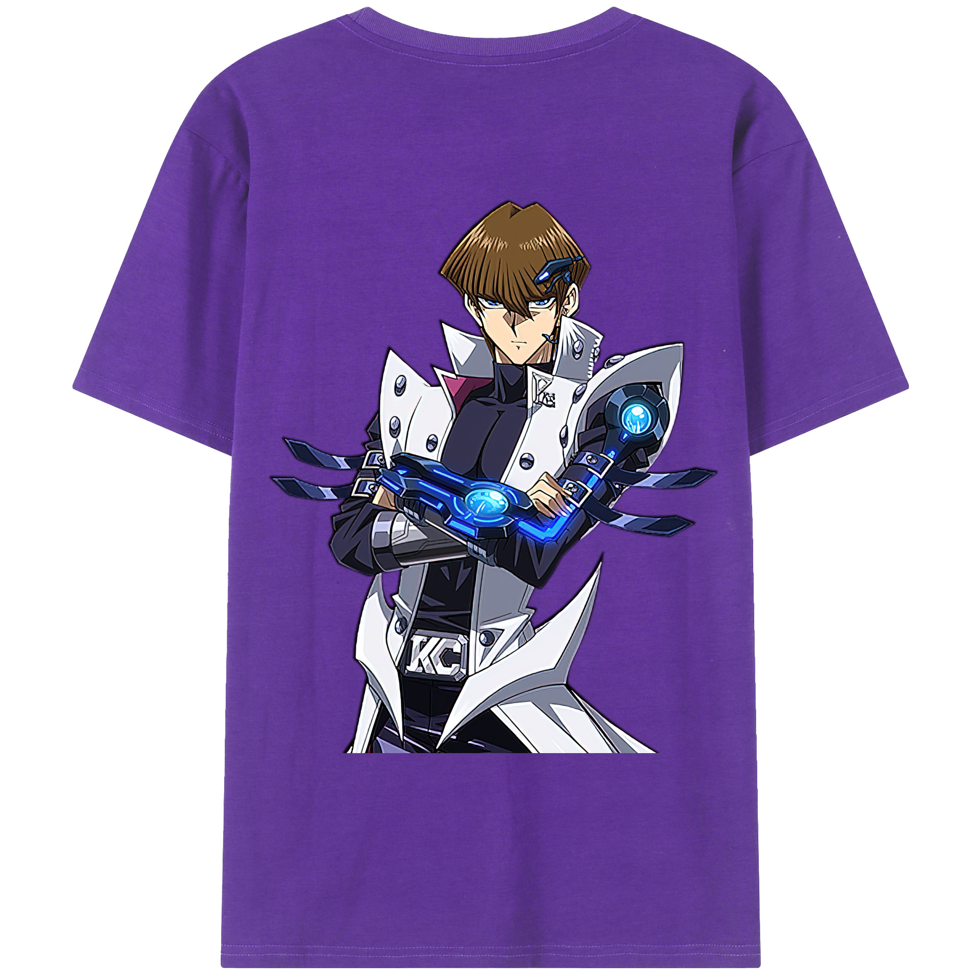 （画像用） 遊☆戯☆王 Yu-Gi-Oh! 綿100％ メンズ半袖Tシャツ（バックプリント） 通気性