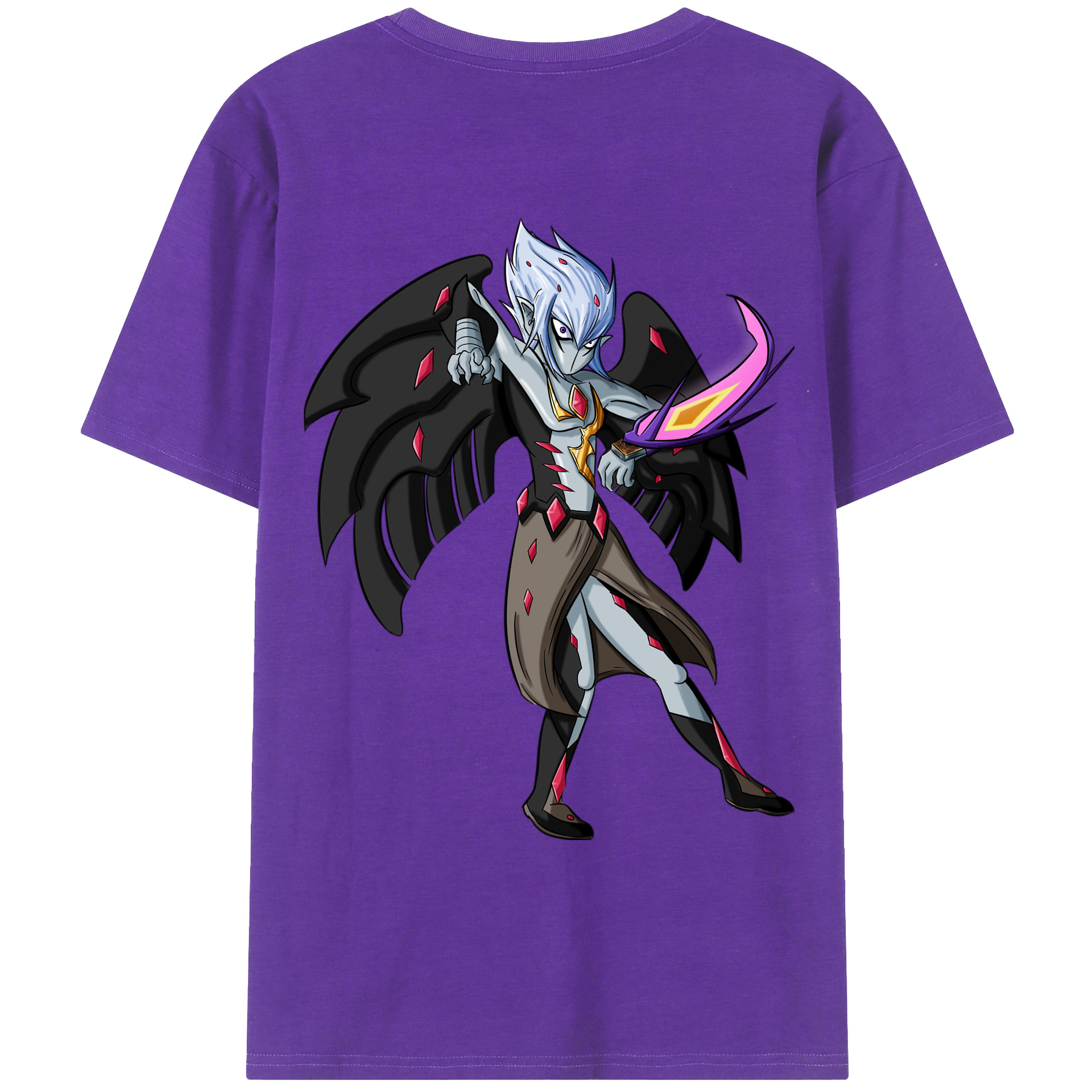 （画像用） 遊☆戯☆王 Yu-Gi-Oh! 綿100％ メンズ半袖Tシャツ（バックプリント） 通気性