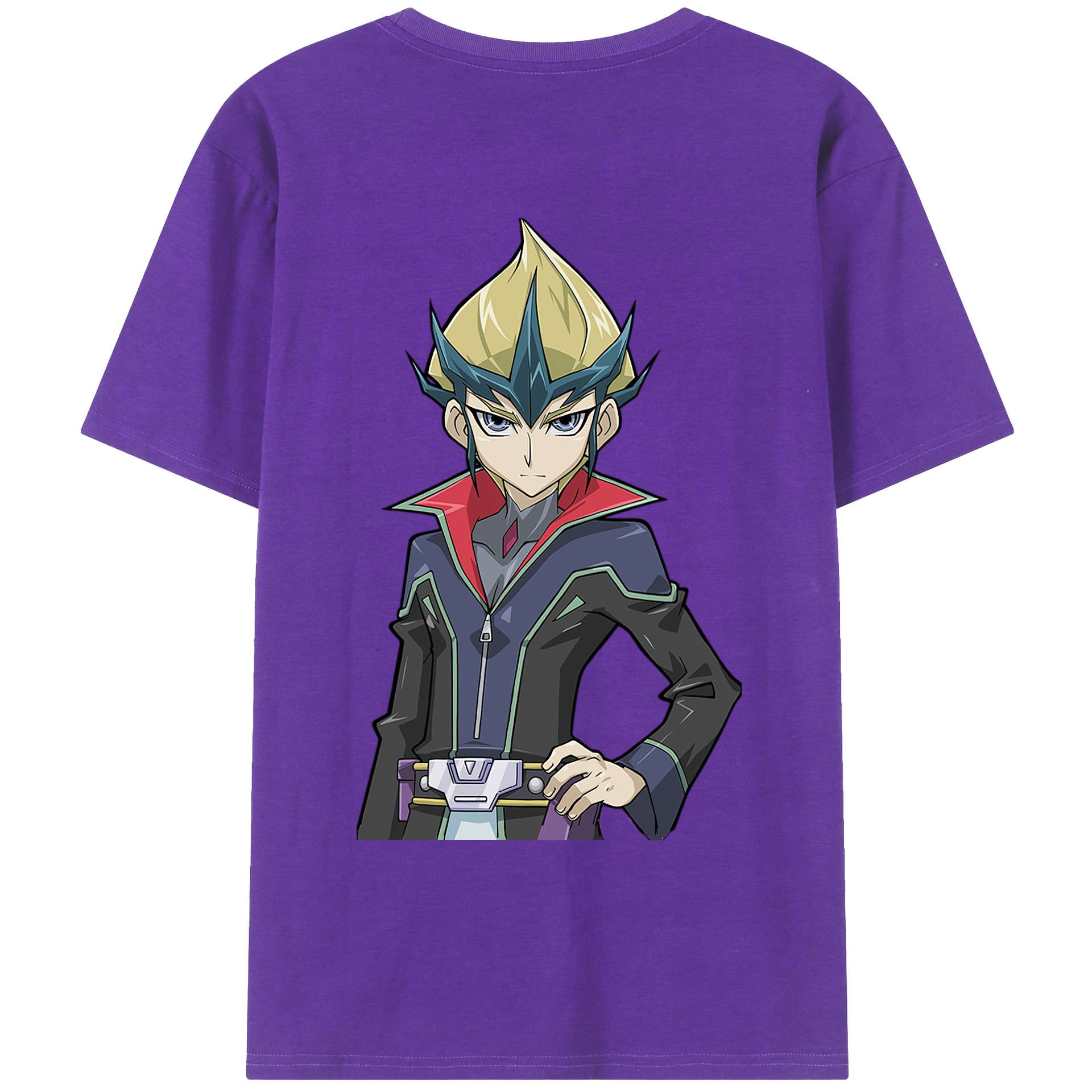（画像用） 遊☆戯☆王 Yu-Gi-Oh! 綿100％ メンズ半袖Tシャツ（バックプリント） 通気性