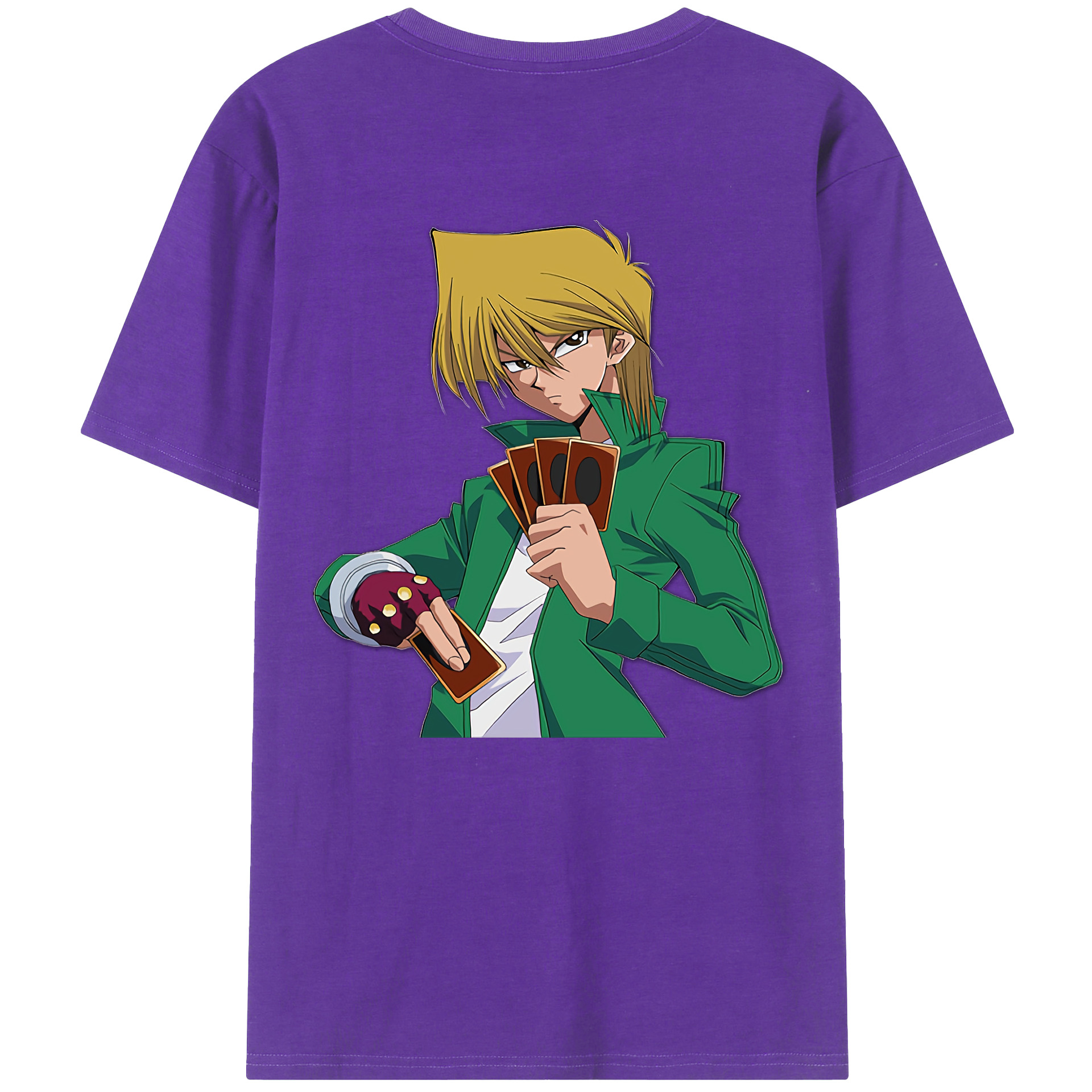 （画像用） 遊☆戯☆王 Yu-Gi-Oh! 綿100％ メンズ半袖Tシャツ（バックプリント） 通気性