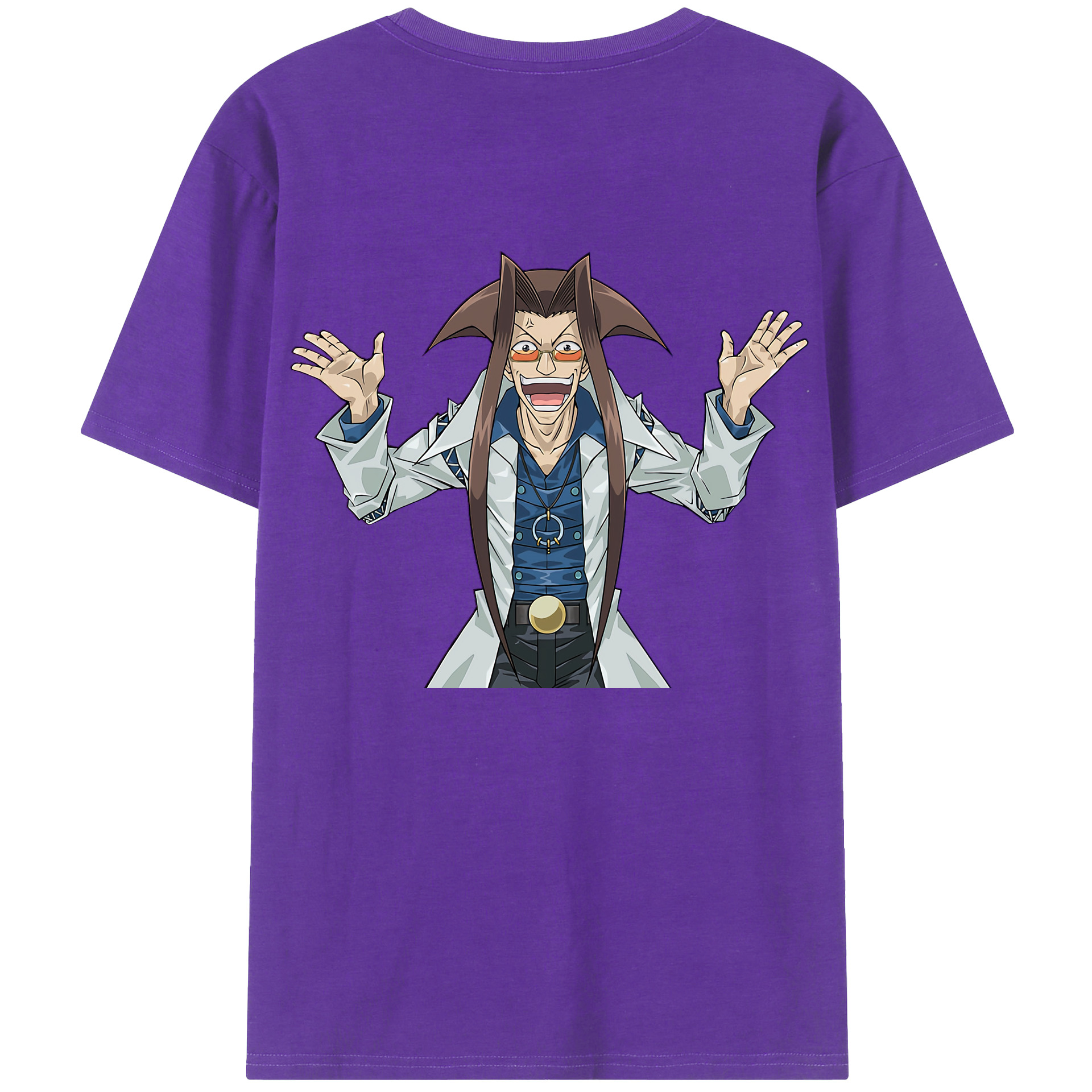 （画像用） 遊☆戯☆王 Yu-Gi-Oh! 綿100％ メンズ半袖Tシャツ（バックプリント） 通気性