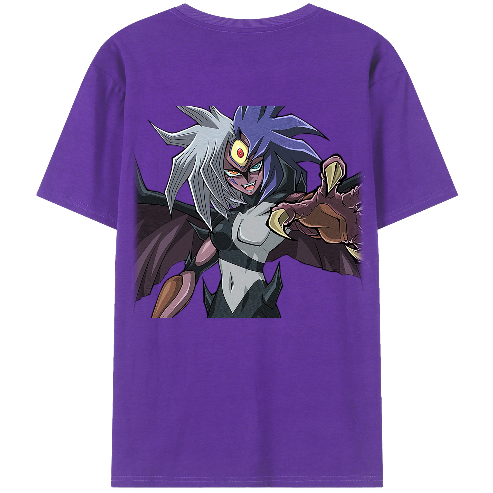 （画像用） 遊☆戯☆王 Yu-Gi-Oh! 綿100％ メンズ半袖Tシャツ（バックプリント） 通気性