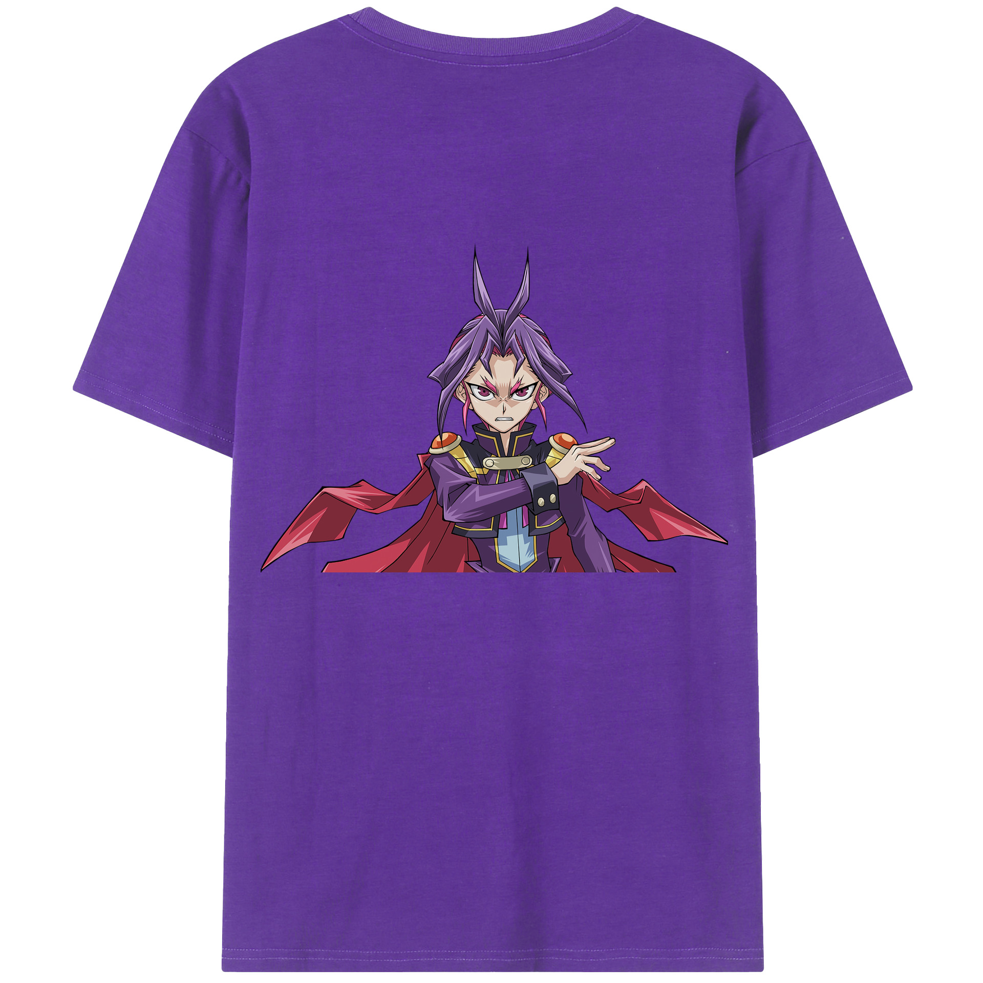 （画像用） 遊☆戯☆王 Yu-Gi-Oh! 綿100％ メンズ半袖Tシャツ（バックプリント） 通気性