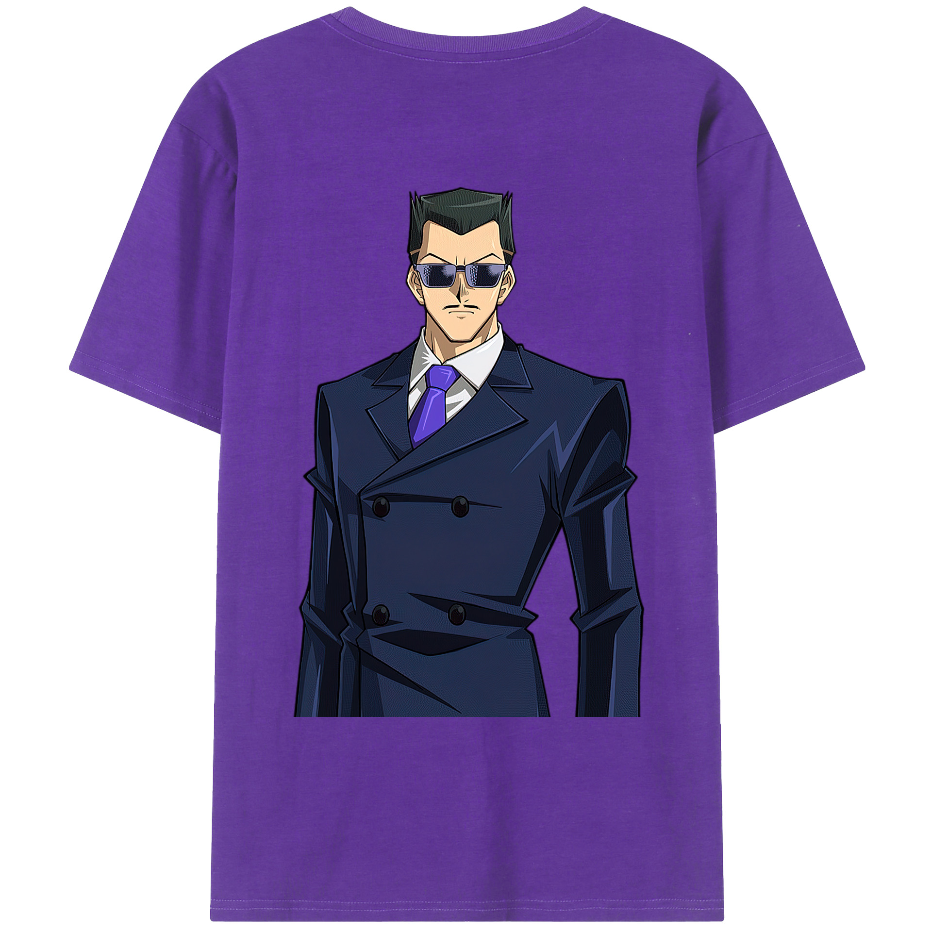 （画像用） 遊☆戯☆王 Yu-Gi-Oh! 綿100％ メンズ半袖Tシャツ（バックプリント） 通気性