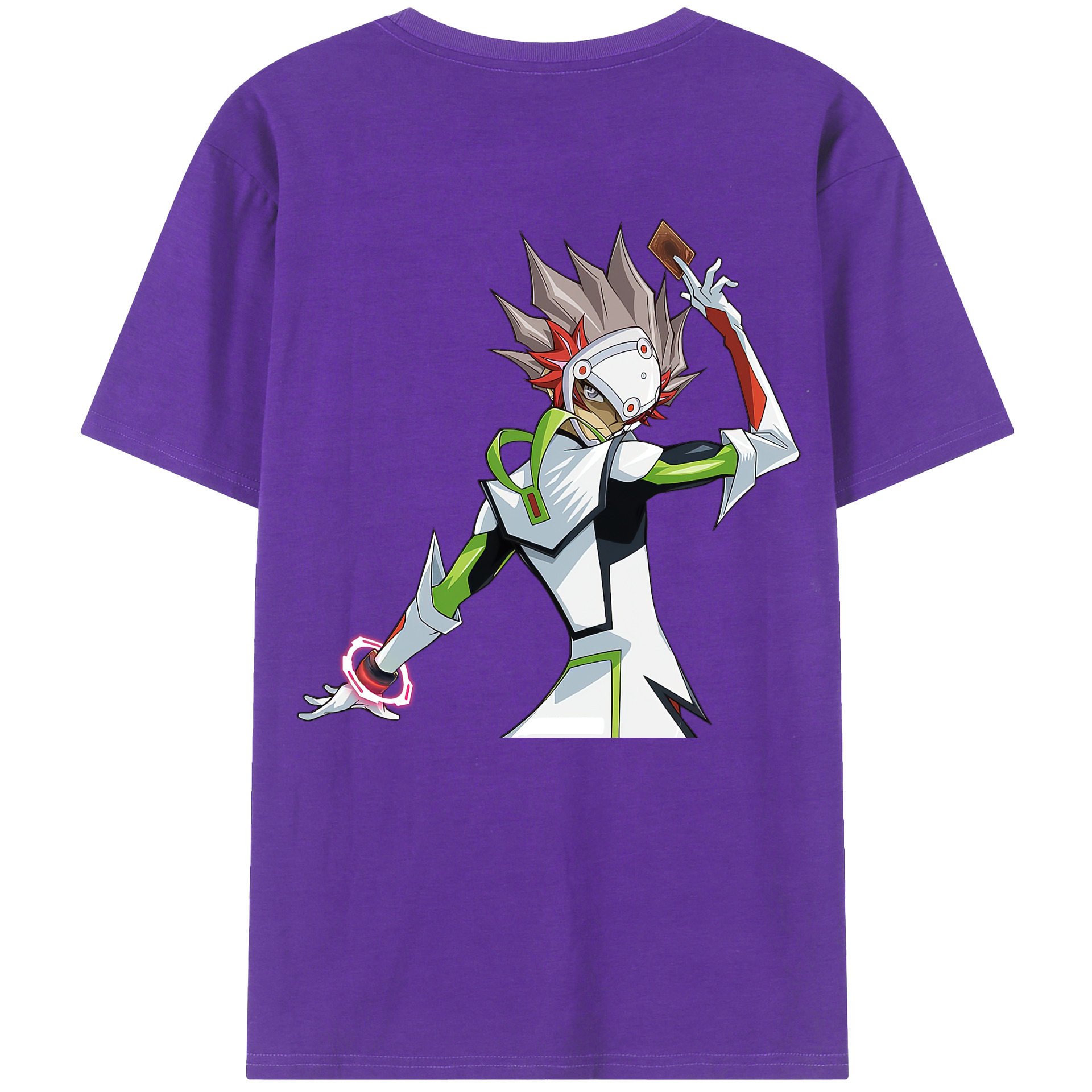 （画像用） 遊☆戯☆王 Yu-Gi-Oh! 綿100％ メンズ半袖Tシャツ（バックプリント） 通気性