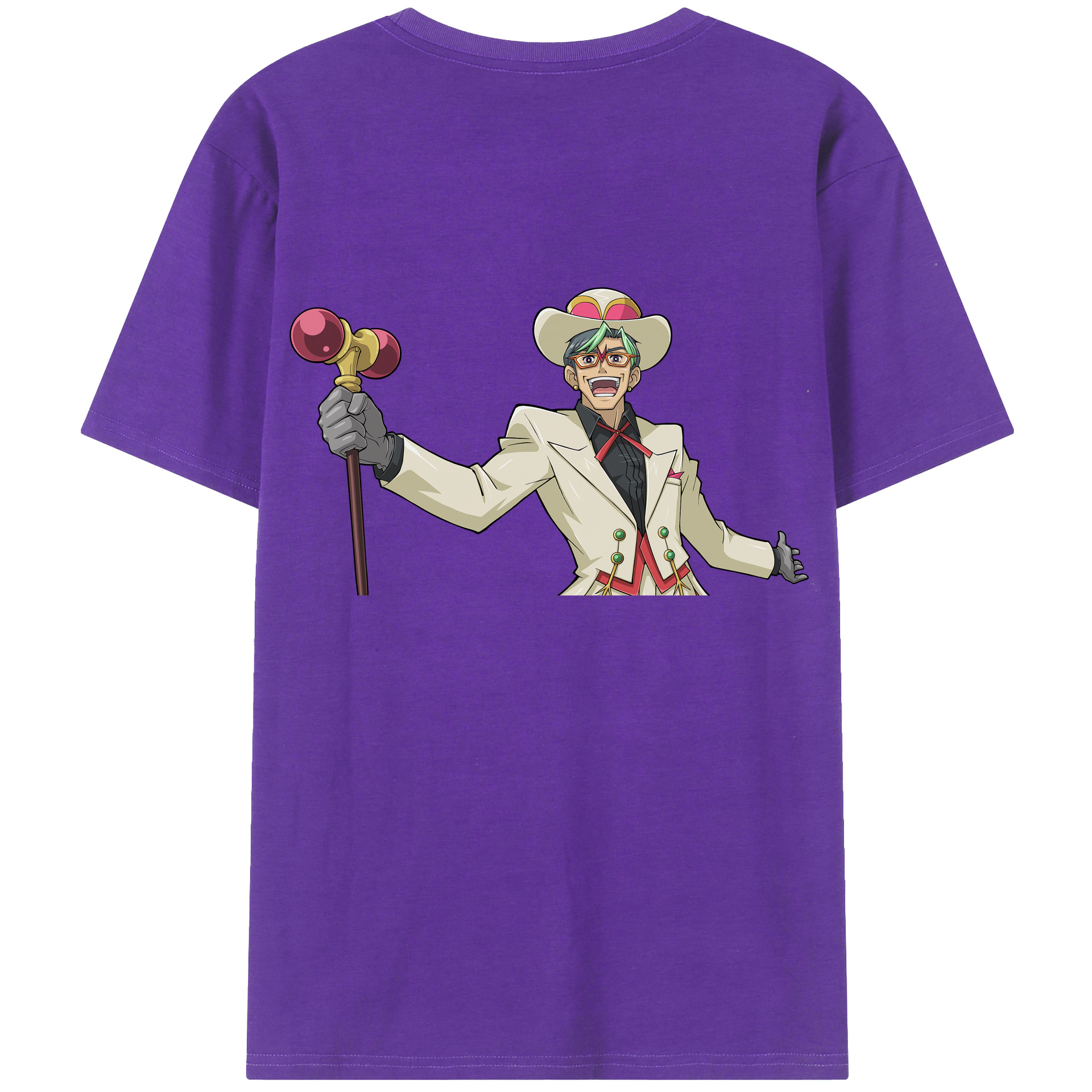 （画像用） 遊☆戯☆王 Yu-Gi-Oh! 綿100％ メンズ半袖Tシャツ（バックプリント） 通気性