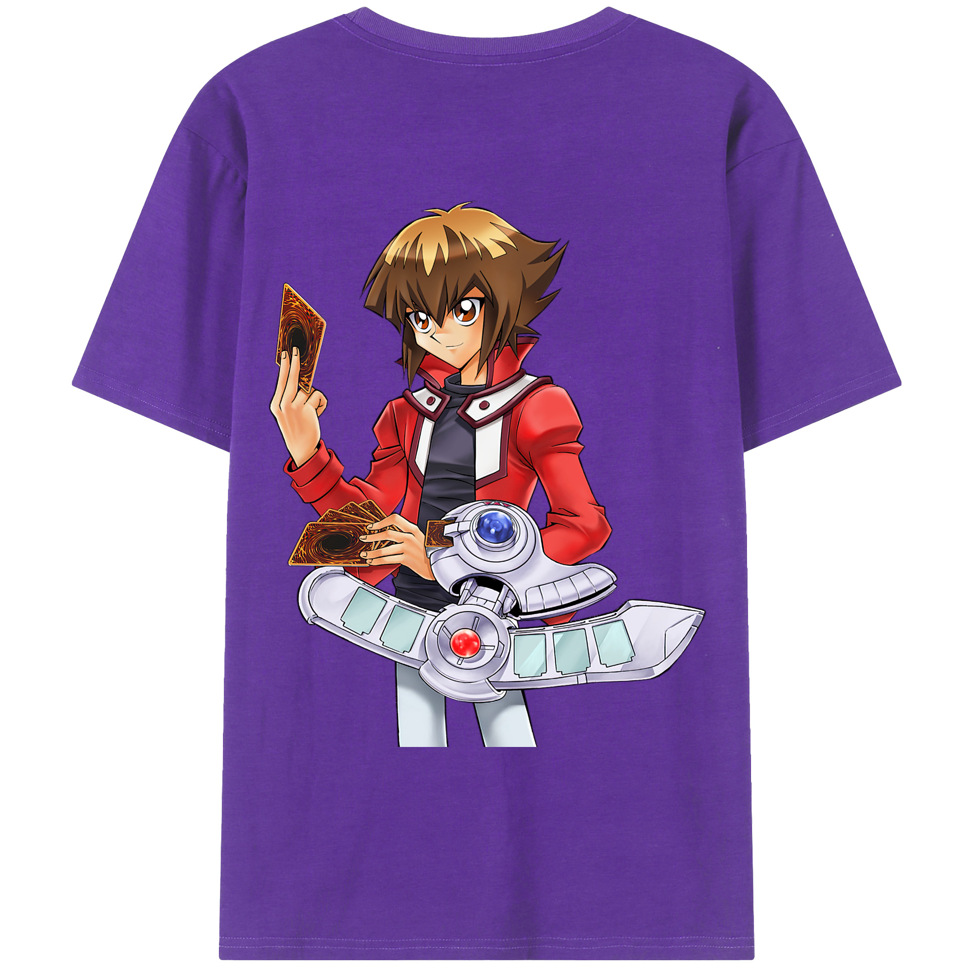 （画像用） 遊☆戯☆王 Yu-Gi-Oh! 綿100％ メンズ半袖Tシャツ（バックプリント） 通気性