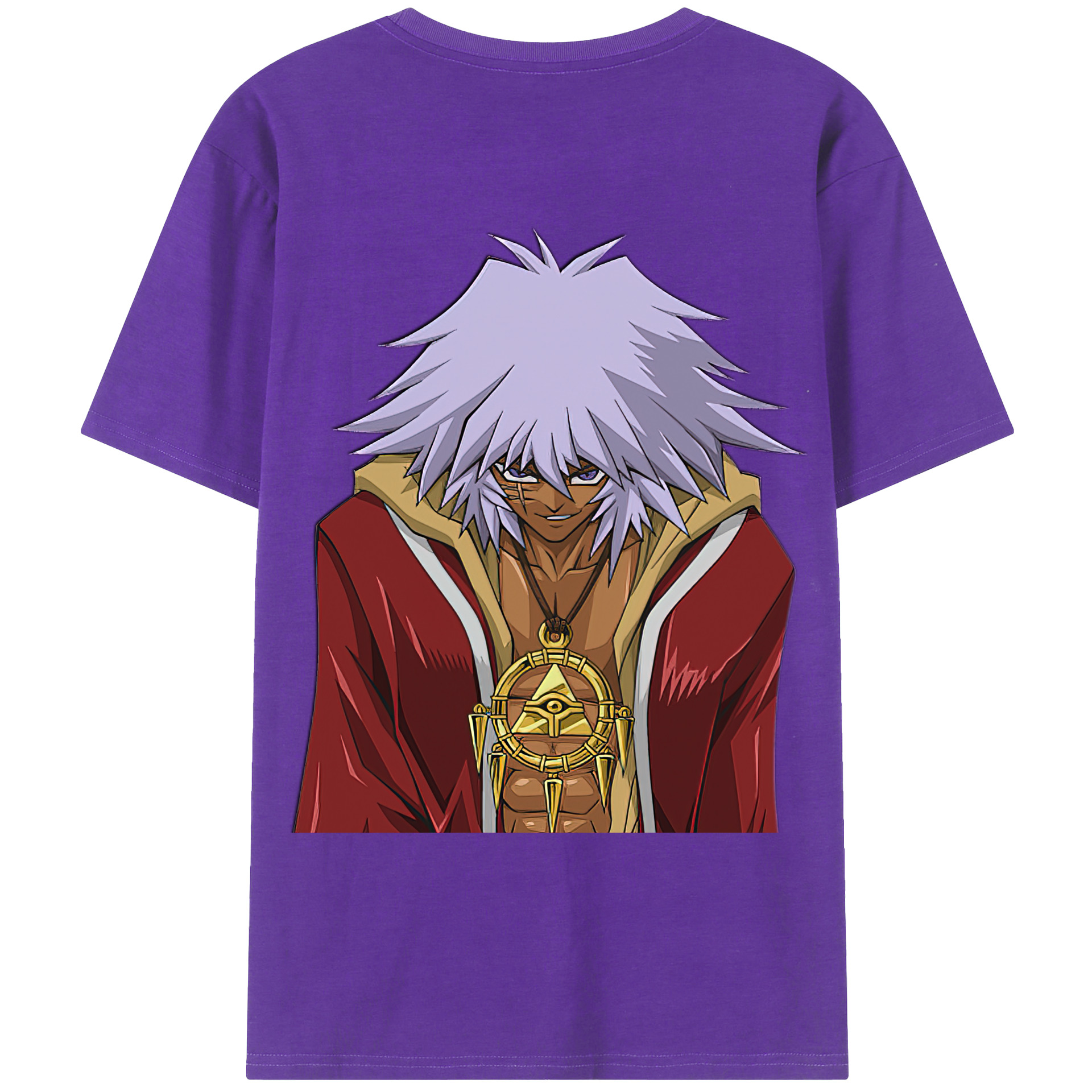 （画像用） 遊☆戯☆王 Yu-Gi-Oh! 綿100％ メンズ半袖Tシャツ（バックプリント） 通気性