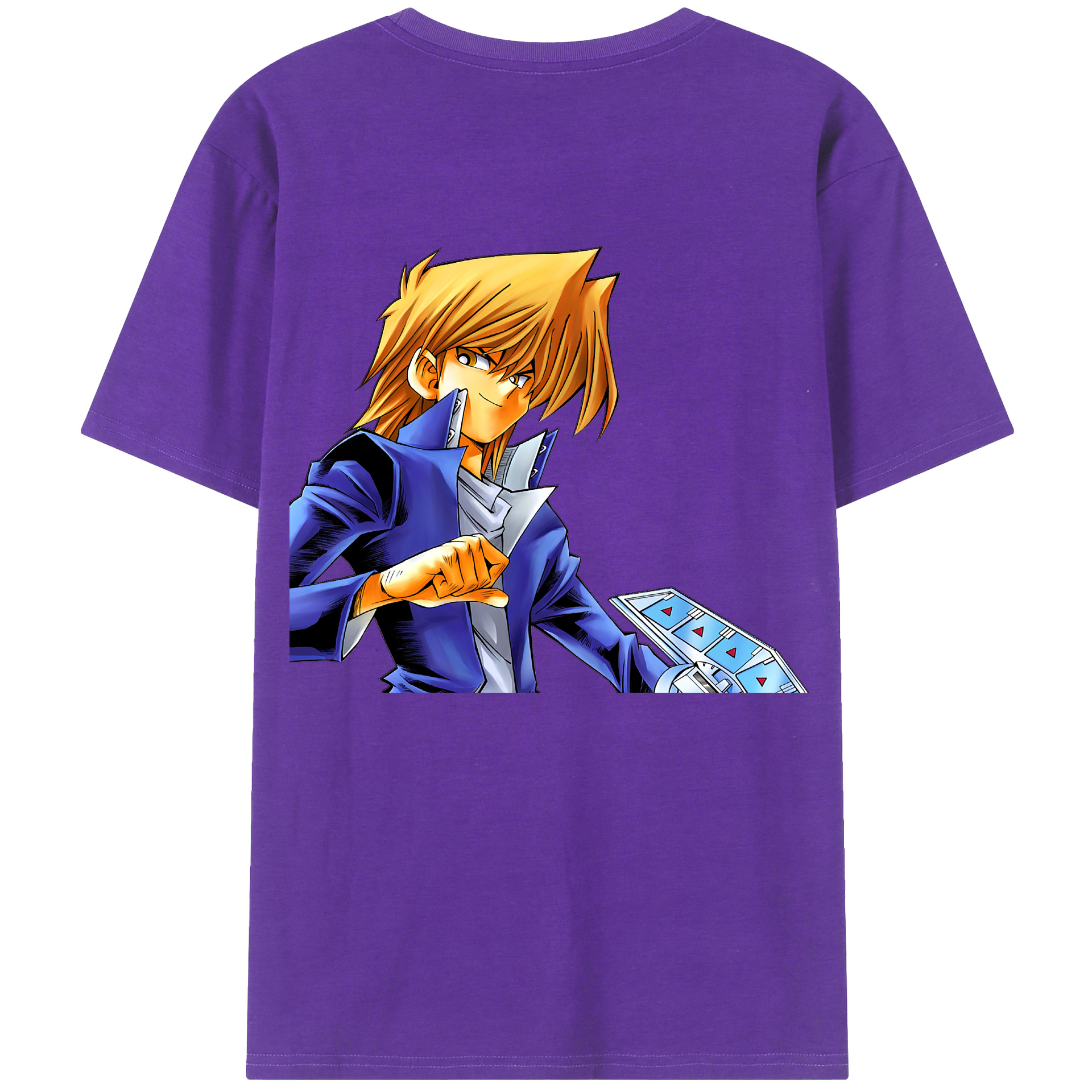 （画像用） 遊☆戯☆王 Yu-Gi-Oh! 綿100％ メンズ半袖Tシャツ（バックプリント） 通気性