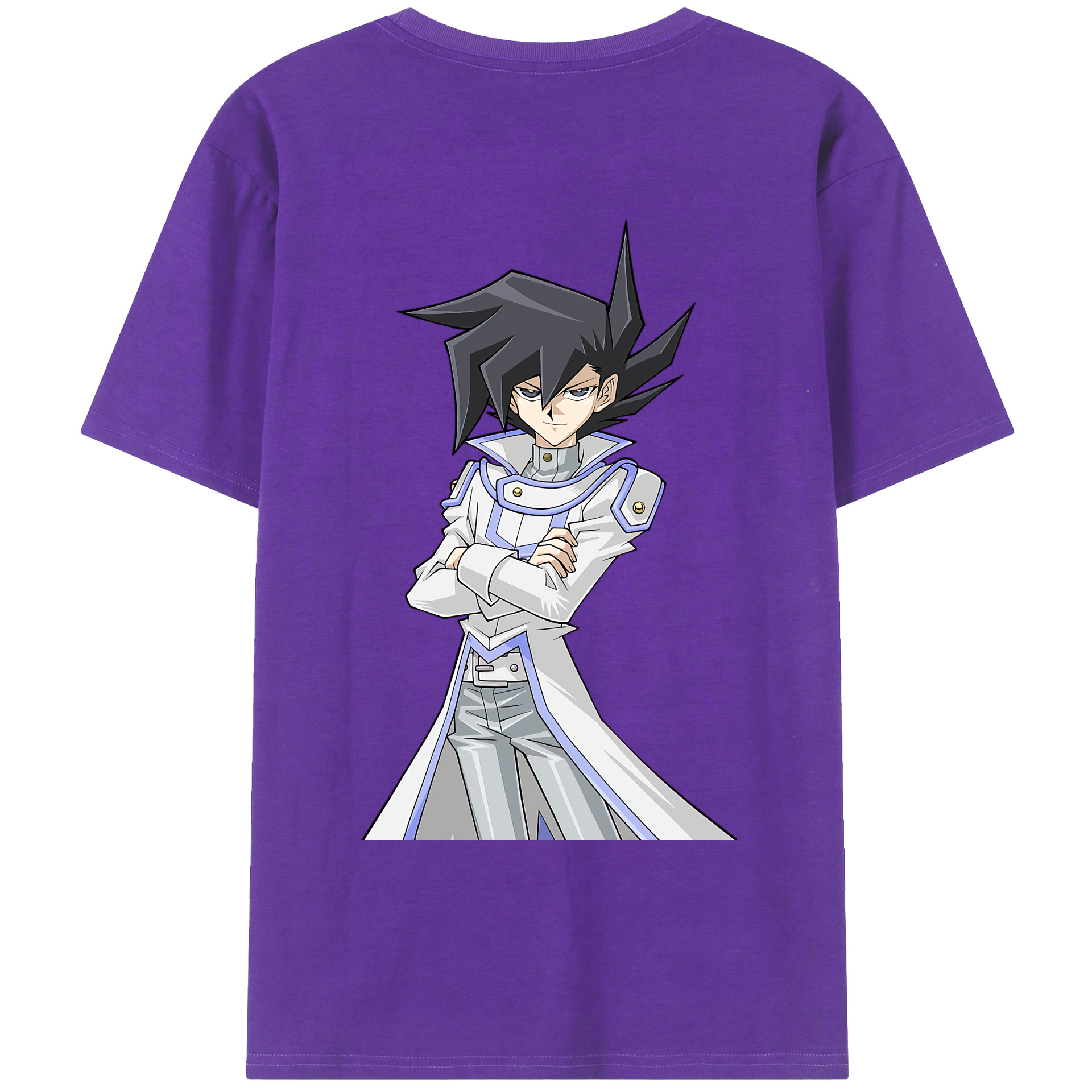 （画像用） 遊☆戯☆王 Yu-Gi-Oh! 綿100％ メンズ半袖Tシャツ（バックプリント） 通気性