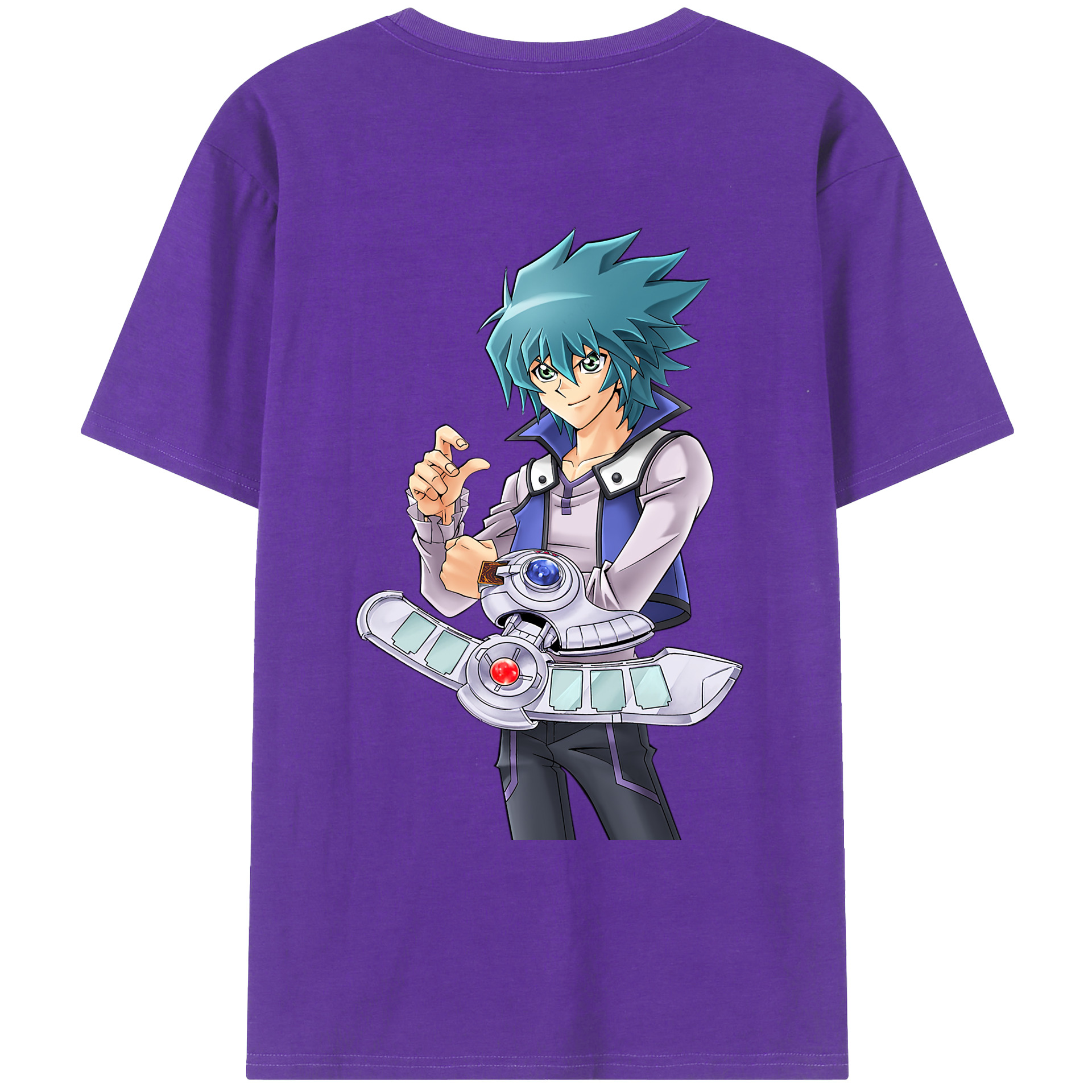 （画像用） 遊☆戯☆王 Yu-Gi-Oh! 綿100％ メンズ半袖Tシャツ（バックプリント） 通気性