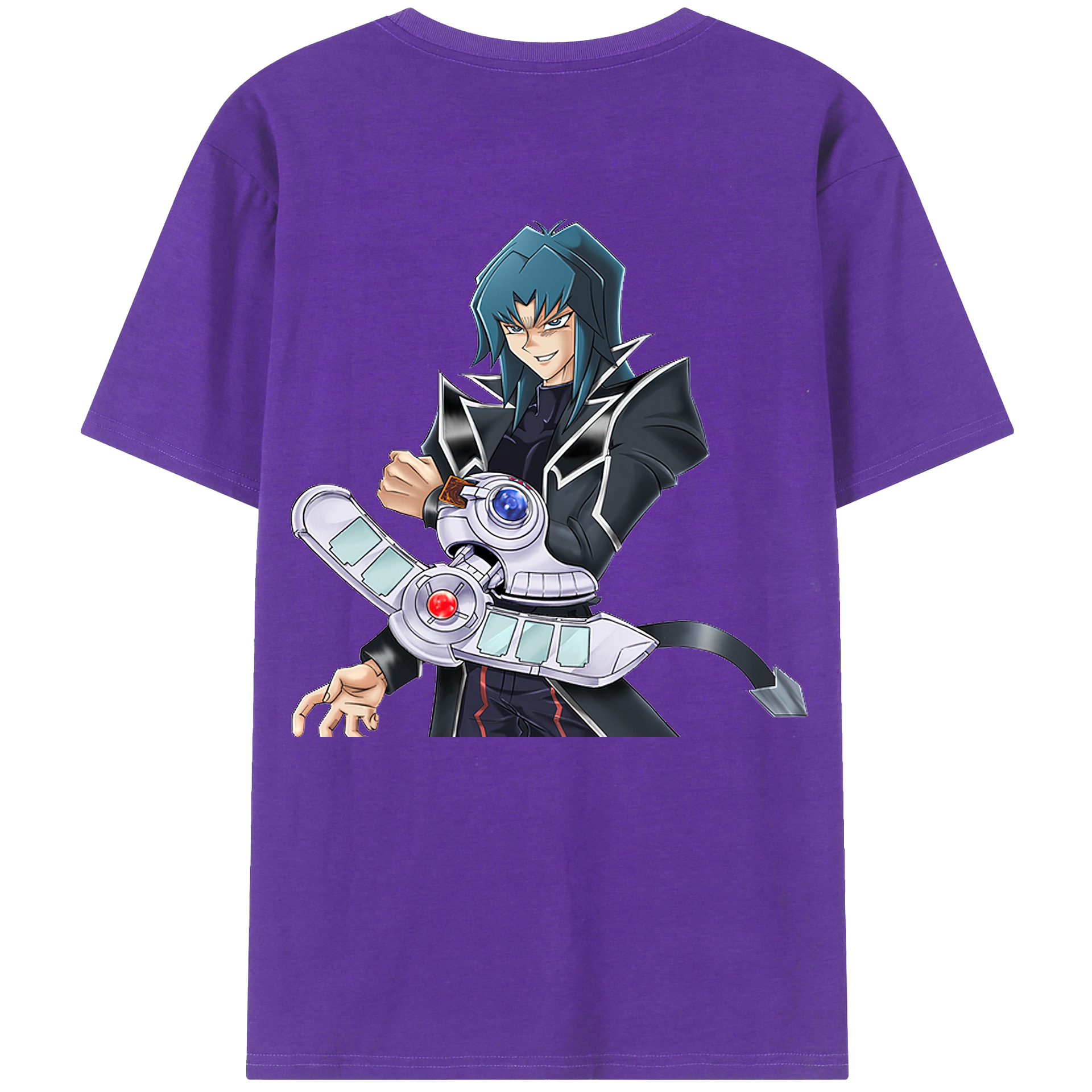 （画像用） 遊☆戯☆王 Yu-Gi-Oh! 綿100％ メンズ半袖Tシャツ（バックプリント） 通気性