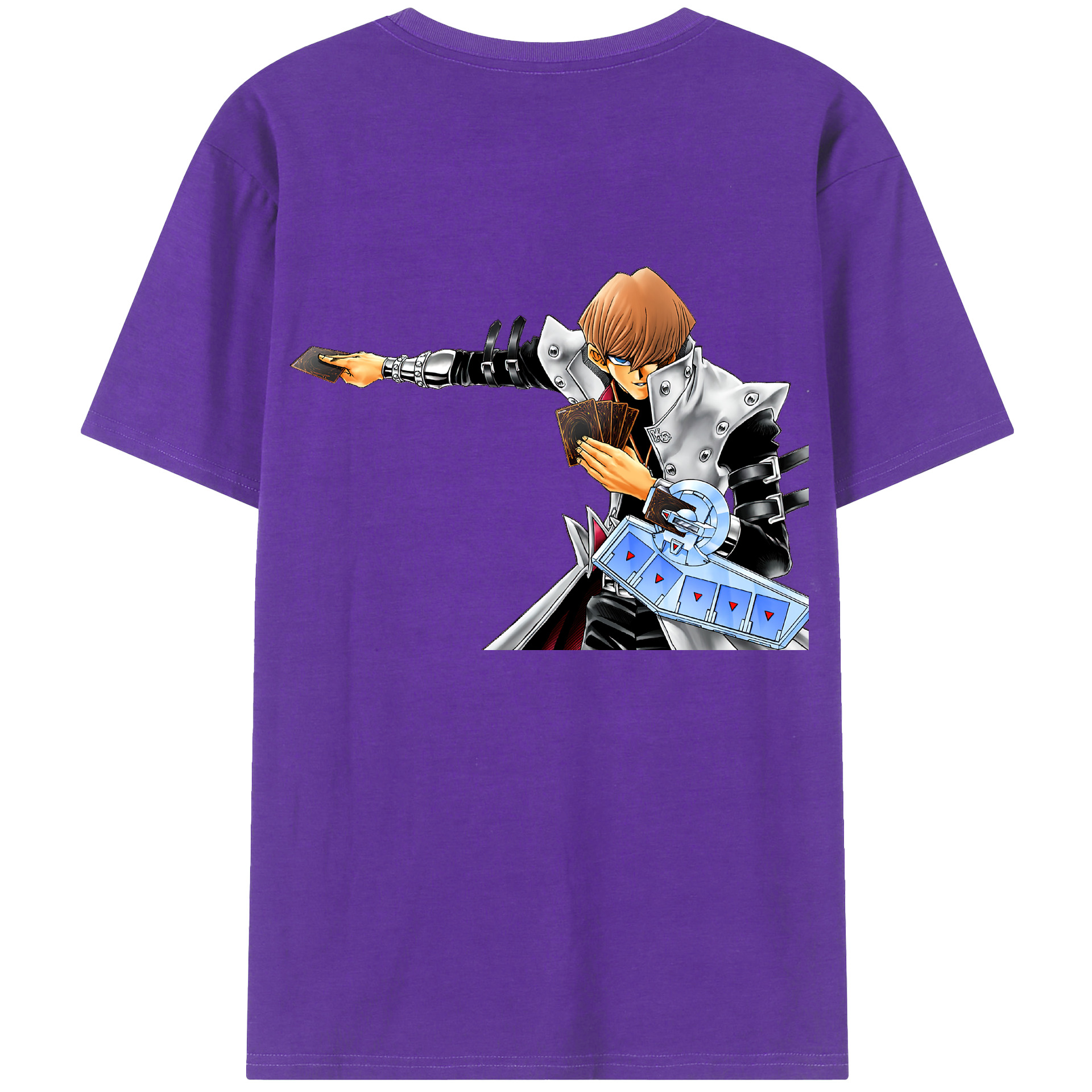 （画像用） 遊☆戯☆王 Yu-Gi-Oh! 綿100％ メンズ半袖Tシャツ（バックプリント） 通気性