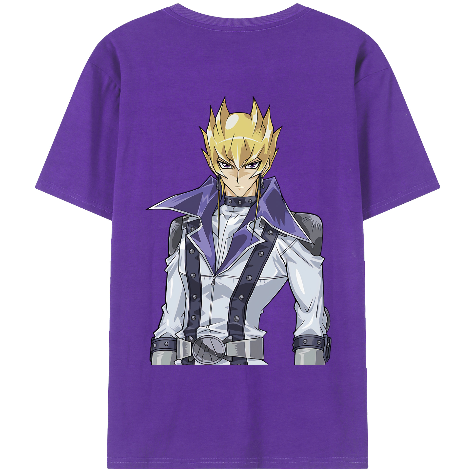 （画像用） 遊☆戯☆王 Yu-Gi-Oh! 綿100％ メンズ半袖Tシャツ（バックプリント） 通気性