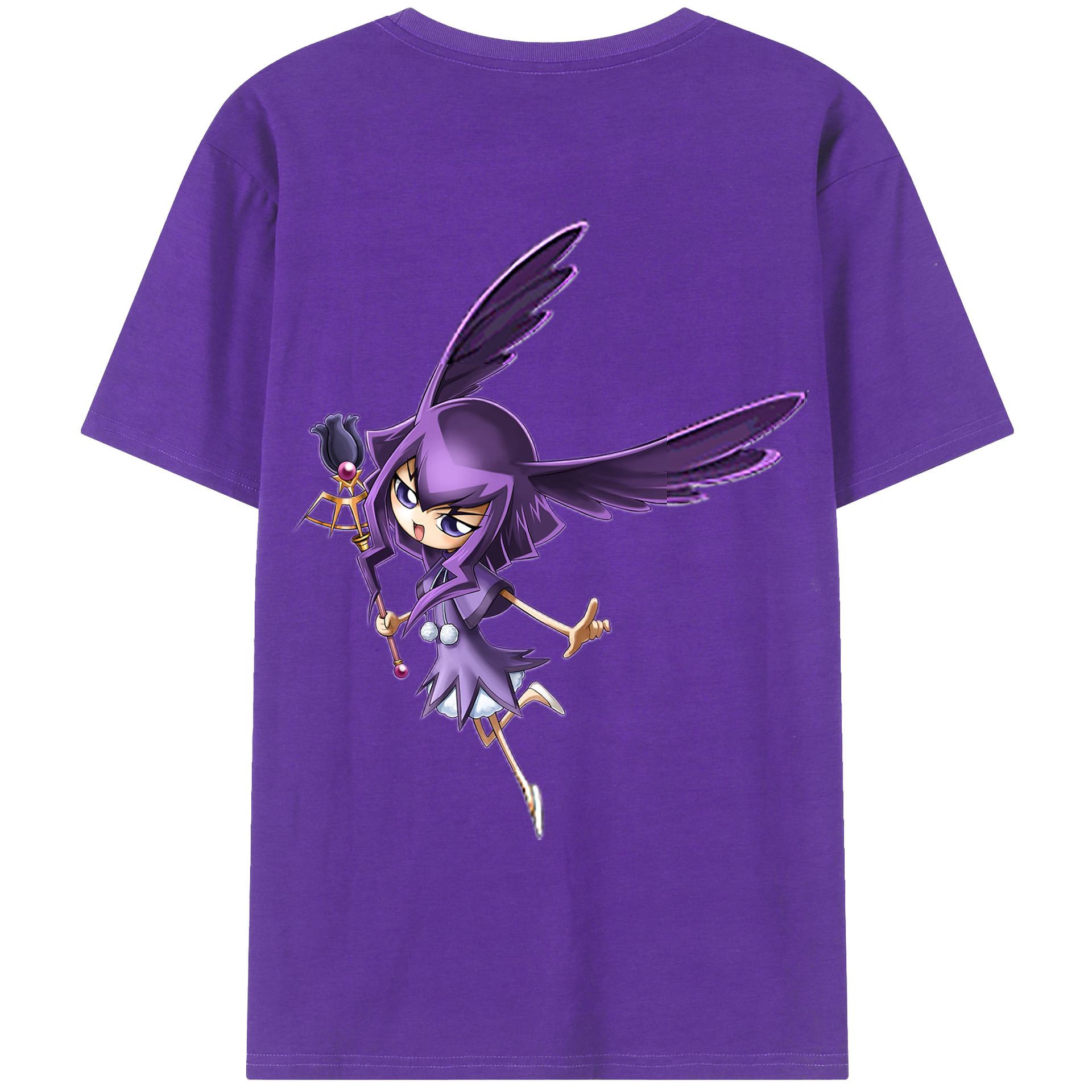 （画像用） 遊☆戯☆王 Yu-Gi-Oh! 綿100％ メンズ半袖Tシャツ（バックプリント） 通気性