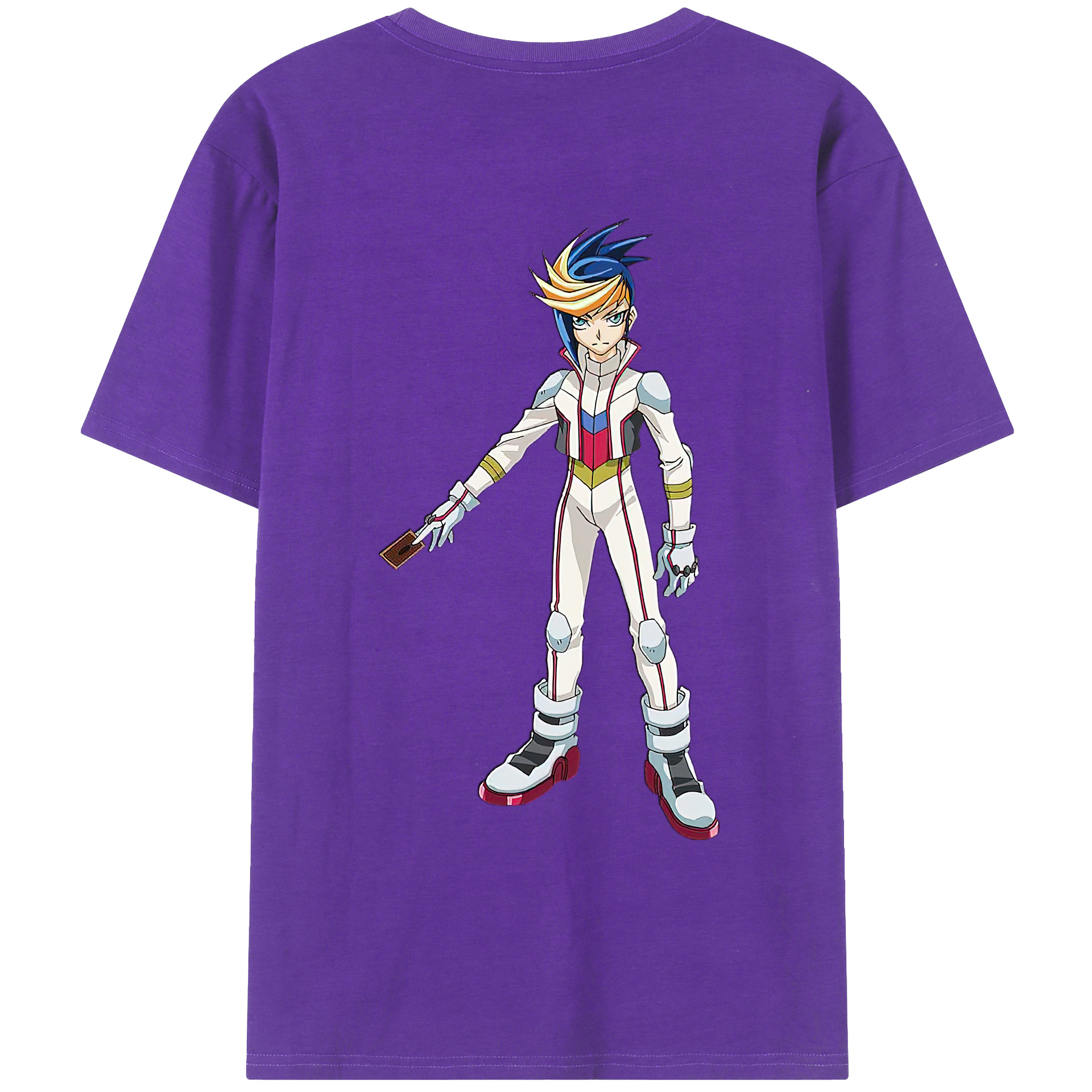 （画像用） 遊☆戯☆王 Yu-Gi-Oh! 綿100％ メンズ半袖Tシャツ（バックプリント） 通気性