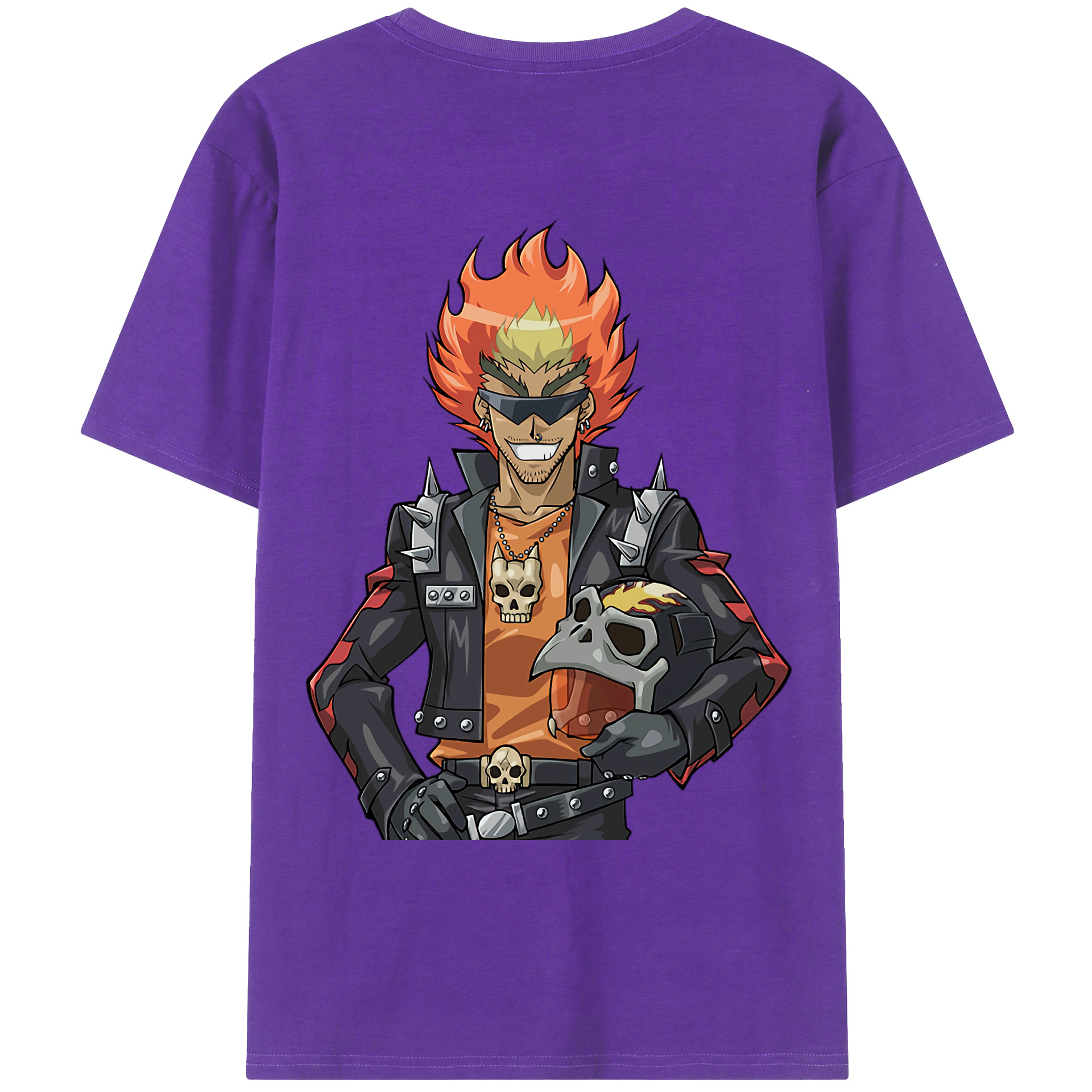 （画像用） 遊☆戯☆王 Yu-Gi-Oh! 綿100％ メンズ半袖Tシャツ（バックプリント） 通気性