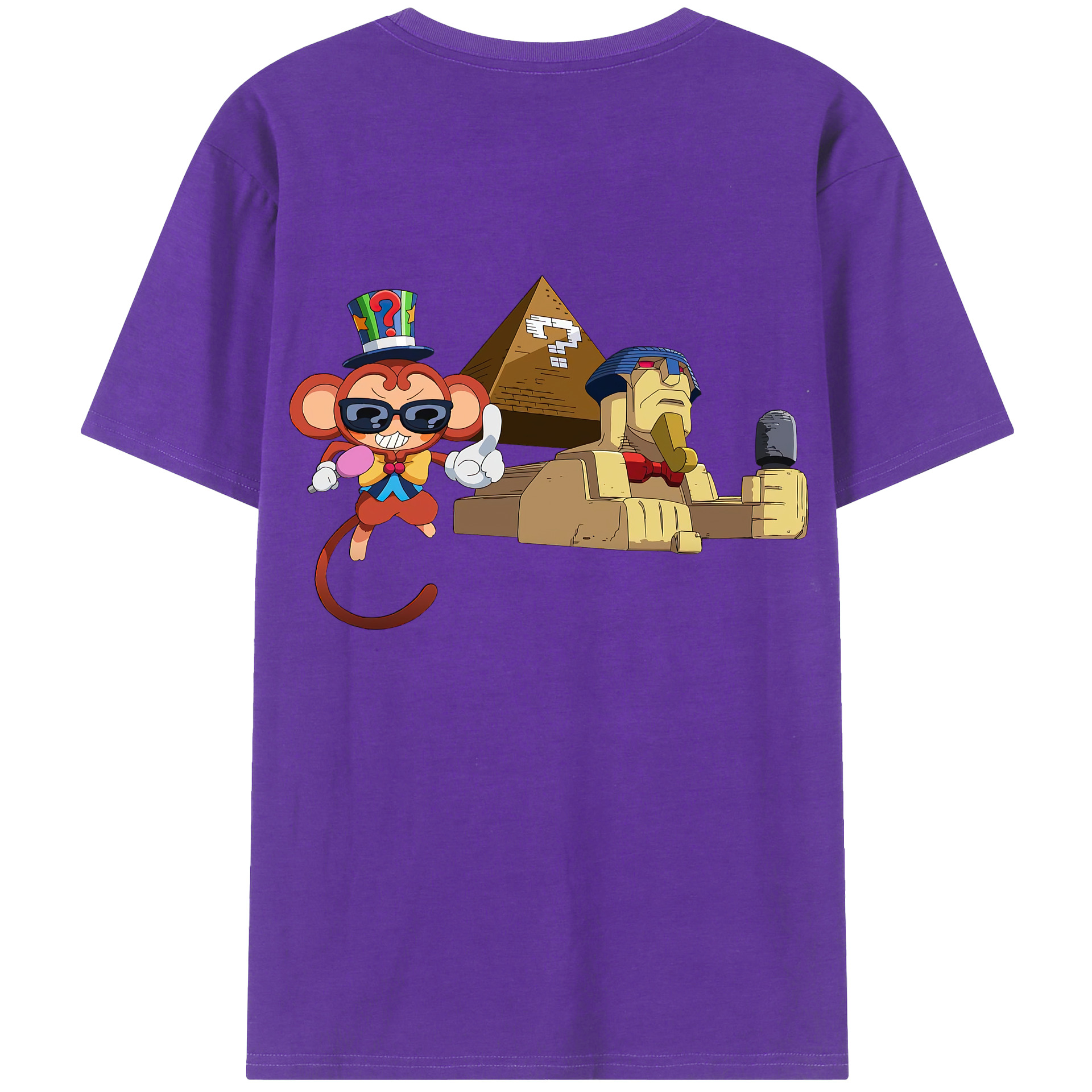 （画像用） 遊☆戯☆王 Yu-Gi-Oh! 綿100％ メンズ半袖Tシャツ（バックプリント） 通気性
