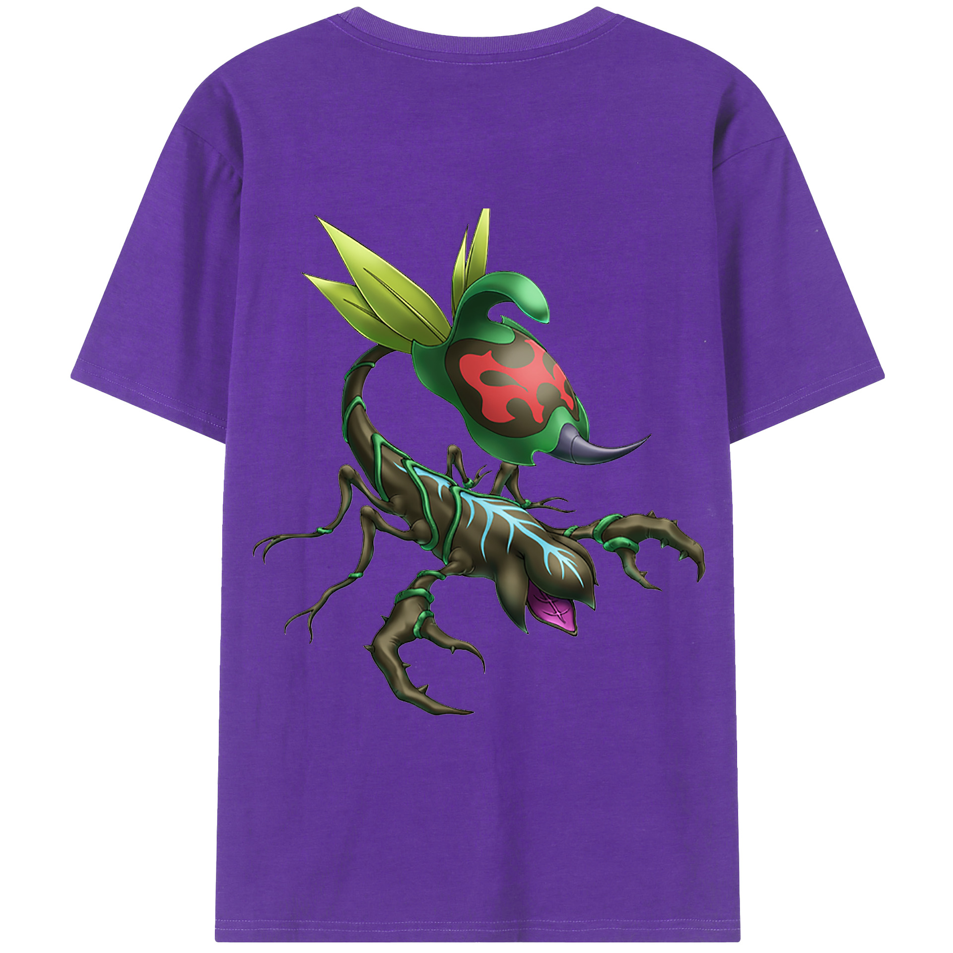 （画像用） 遊☆戯☆王 Yu-Gi-Oh! 綿100％ メンズ半袖Tシャツ（バックプリント） 通気性