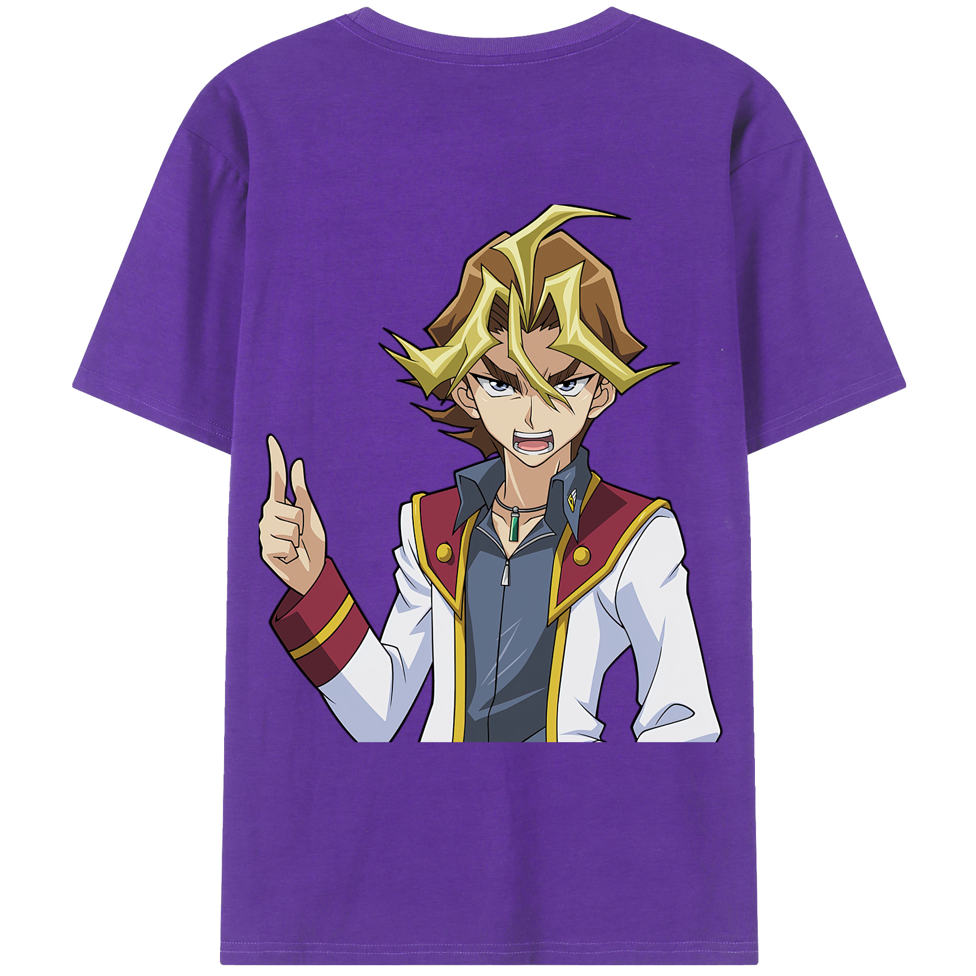（画像用） 遊☆戯☆王 Yu-Gi-Oh! 綿100％ メンズ半袖Tシャツ（バックプリント） 通気性